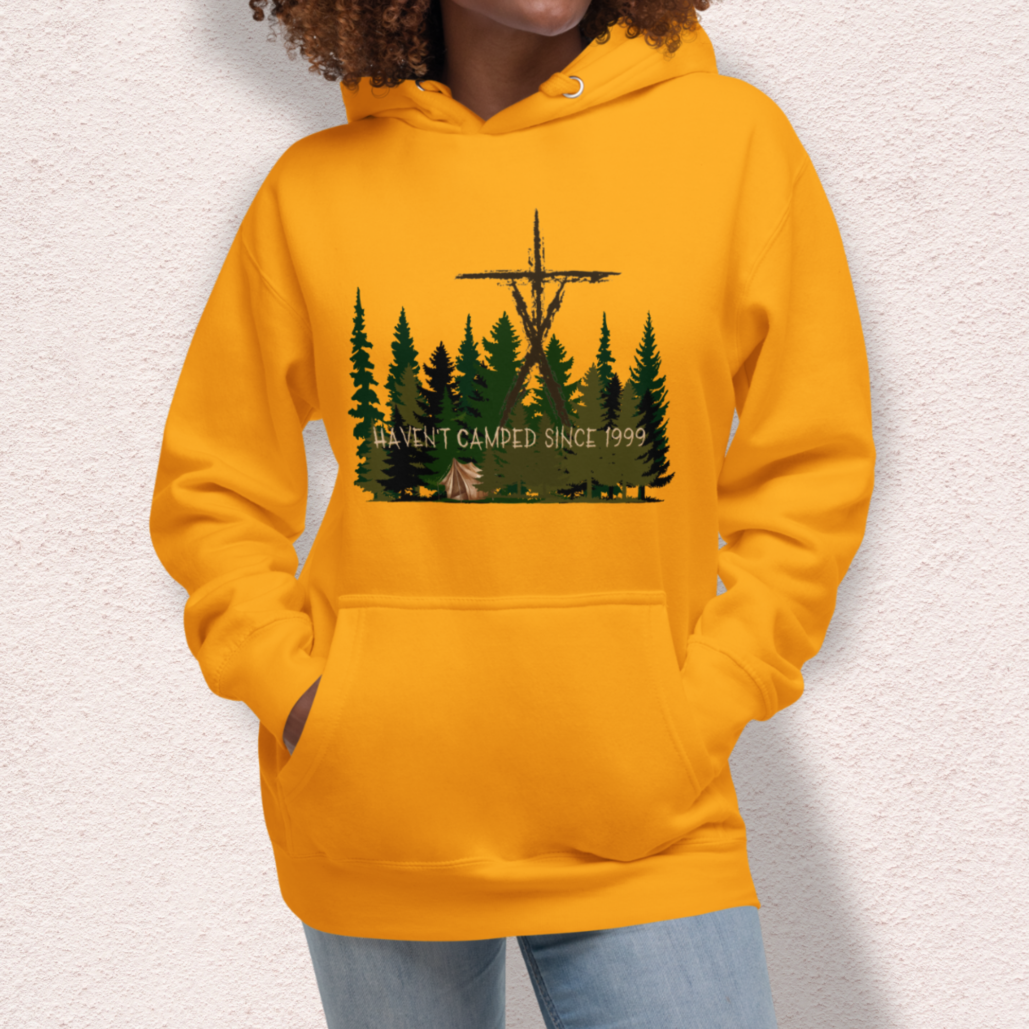 Haven’t Camped Since 1999 Hoodie | Unisex Funny Horror Camp Pullover
