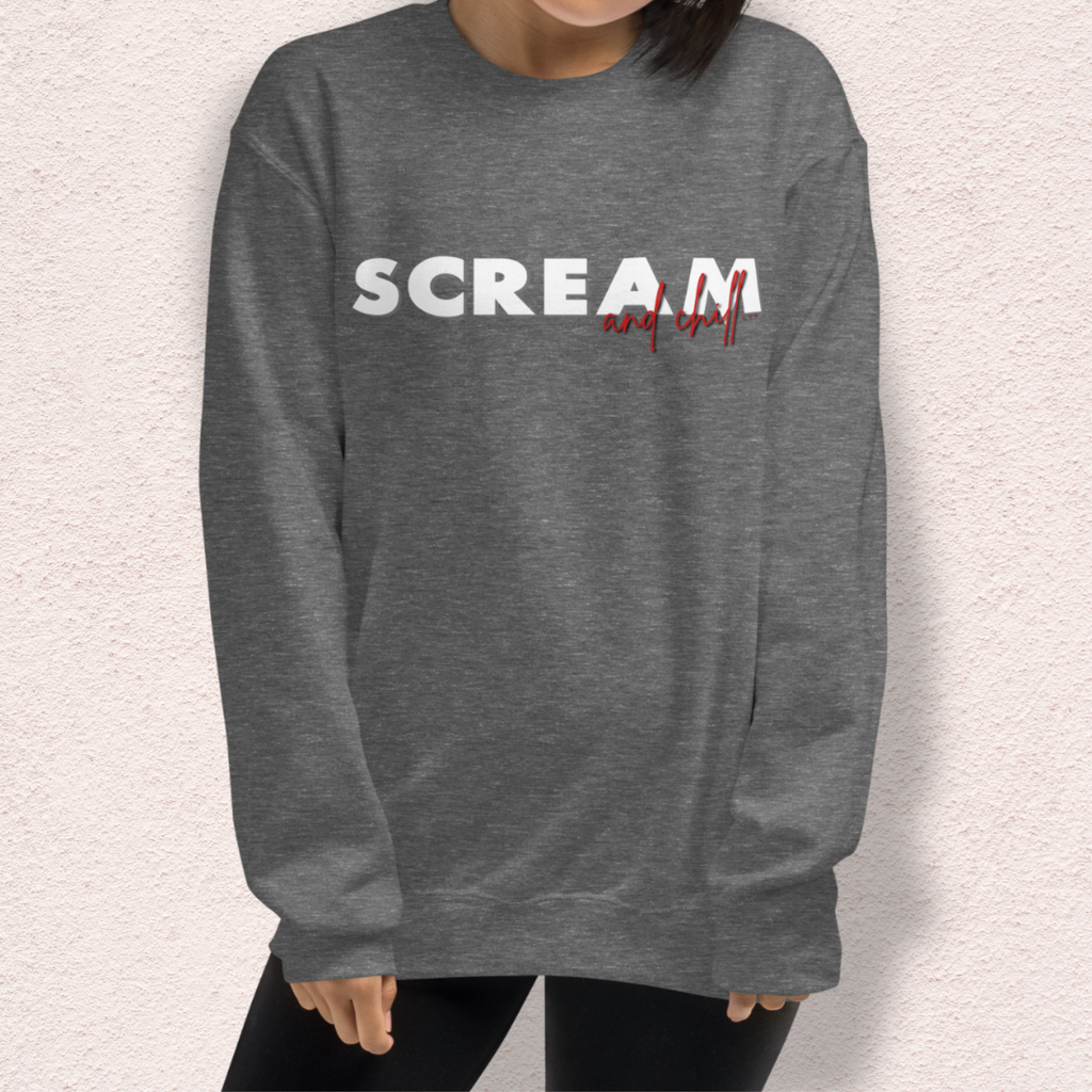 Final Girl and Chill Crewneck Sweatshirt | Cozy Slasher Loungewear