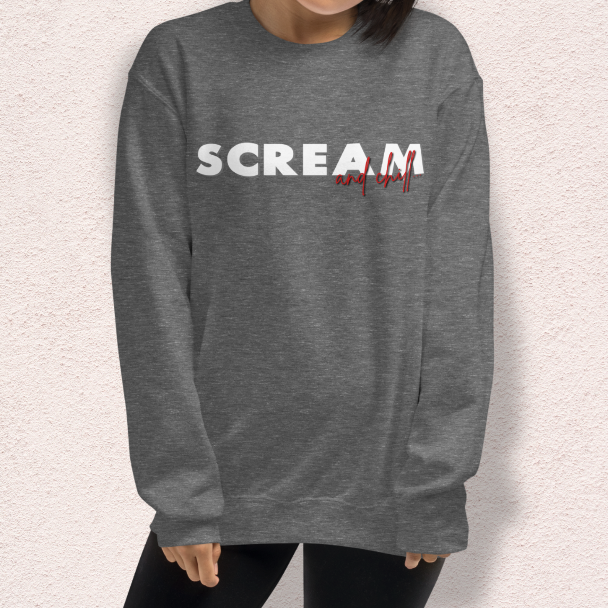 Final Girl and Chill Crewneck Sweatshirt | Cozy Slasher Loungewear