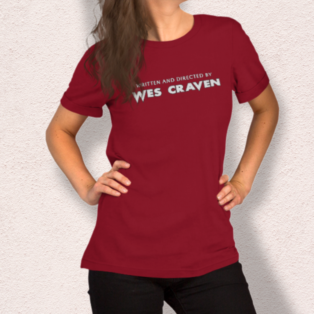Written & Directed by Wes Craven Tee | Unisex Horror Film Lover Shirt