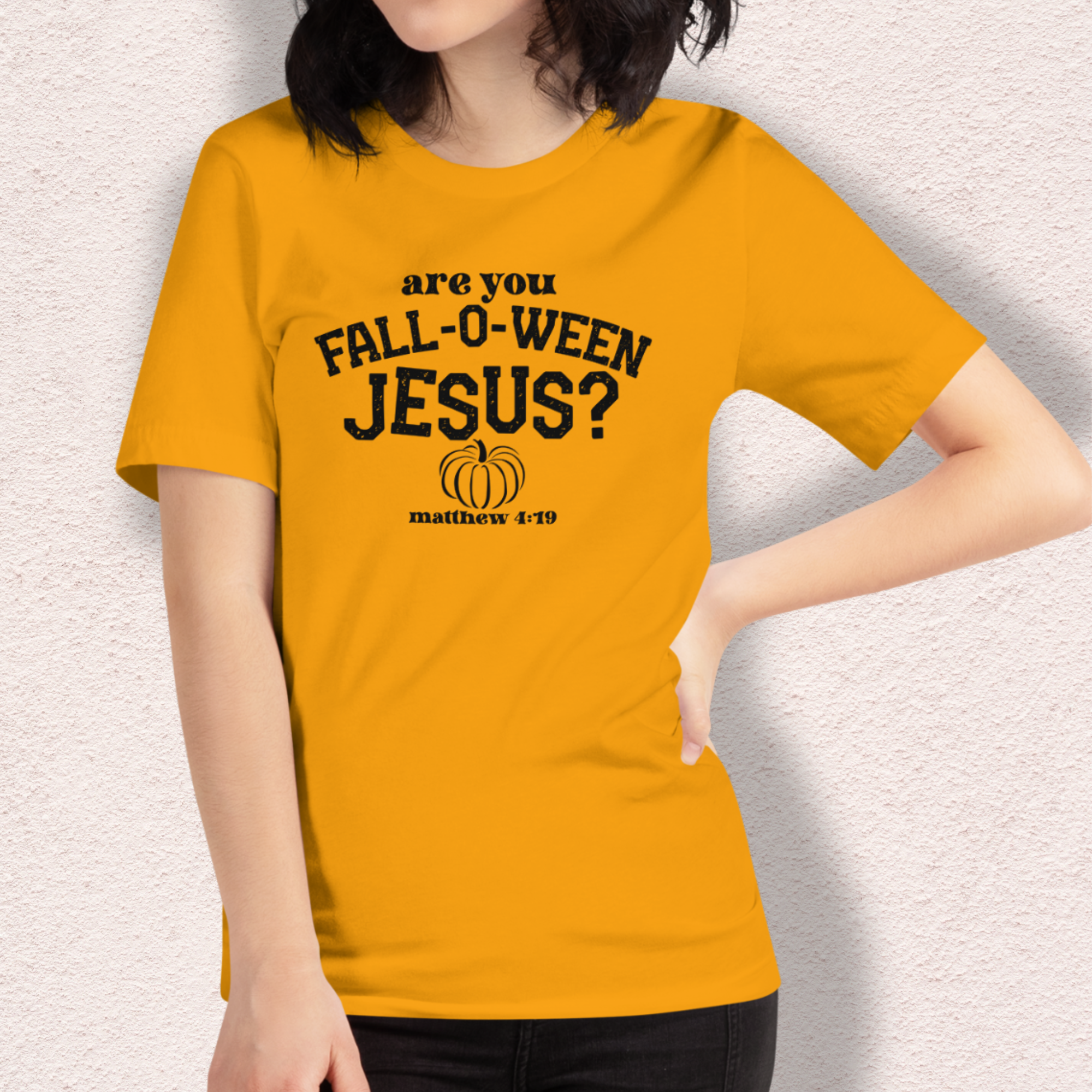 Are You Fall-o-ween Jesus? Tee | Unisex Funny Fall Faith Graphic Shirt