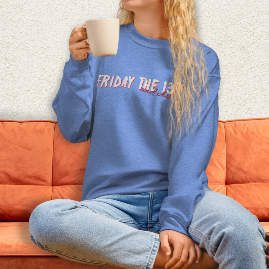 Camp Slasher and Chill Crewneck Sweatshirt | Cozy Horror Loungewear