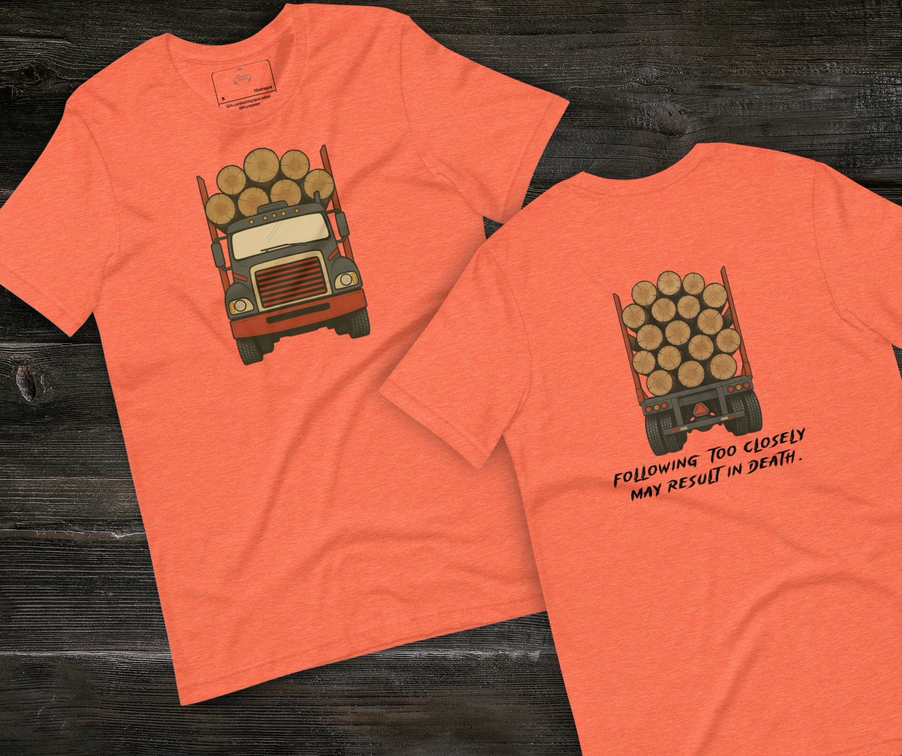 Following Too Closely Tee | Unisex Funny Horror Driving Graphic Shirt