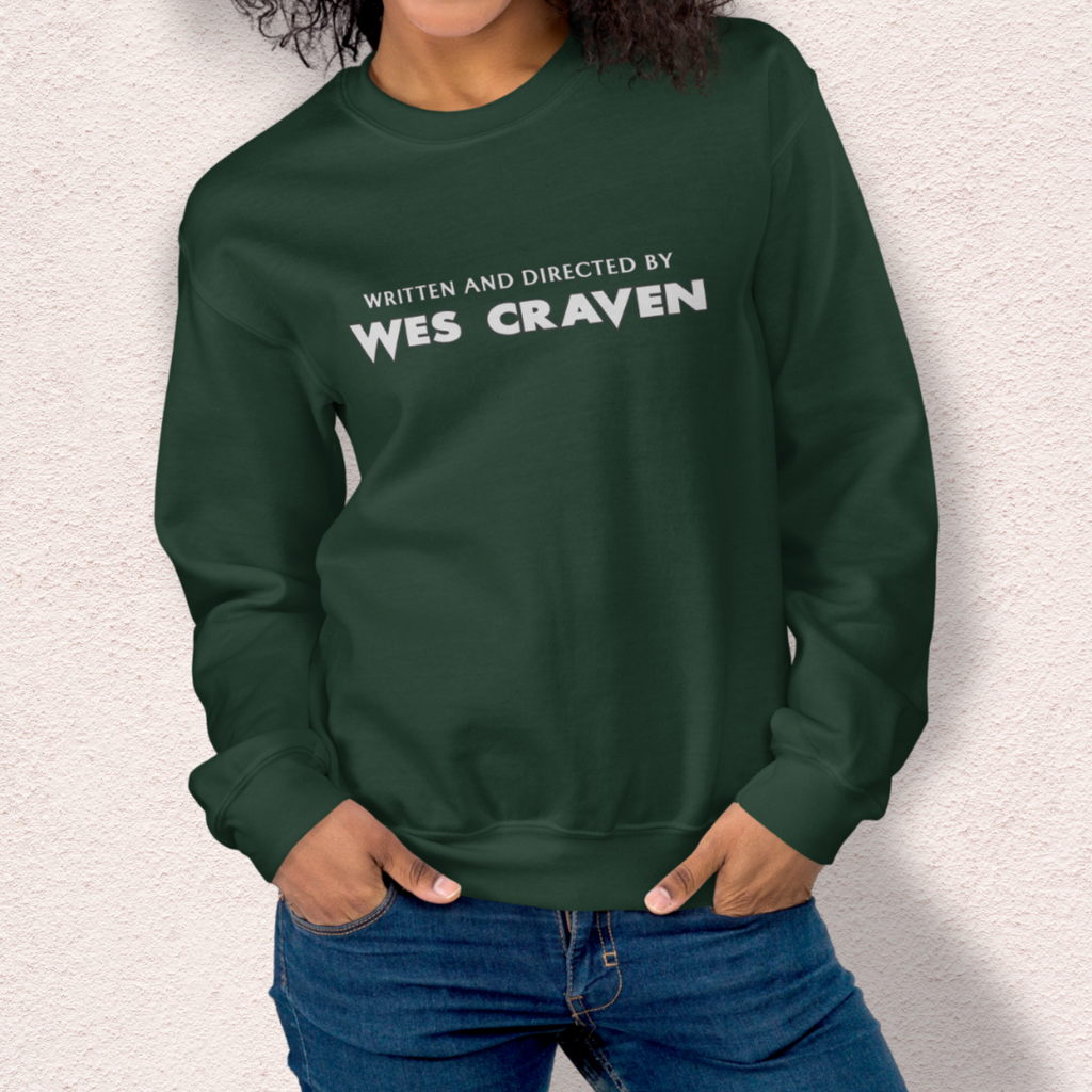 Written & Directed by Wes Craven Sweatshirt | Unisex Horror Film Lover Crewneck