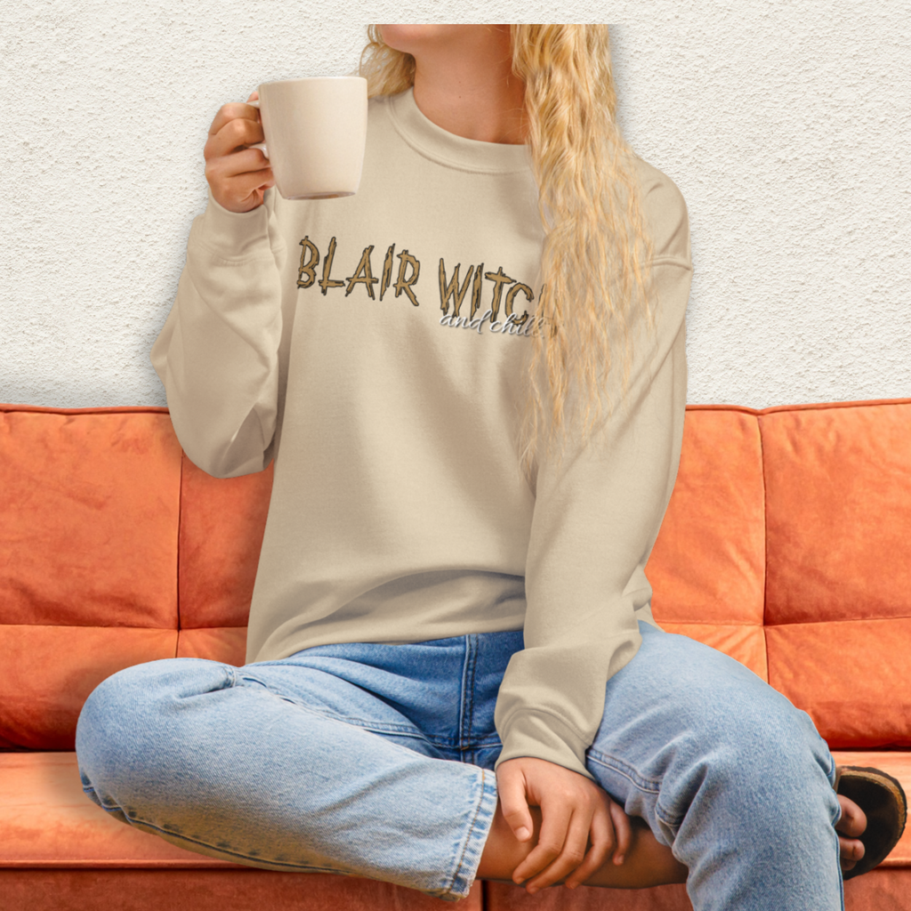 Found Footage and Chill Crewneck Sweatshirt | Cozy Horror Loungewear