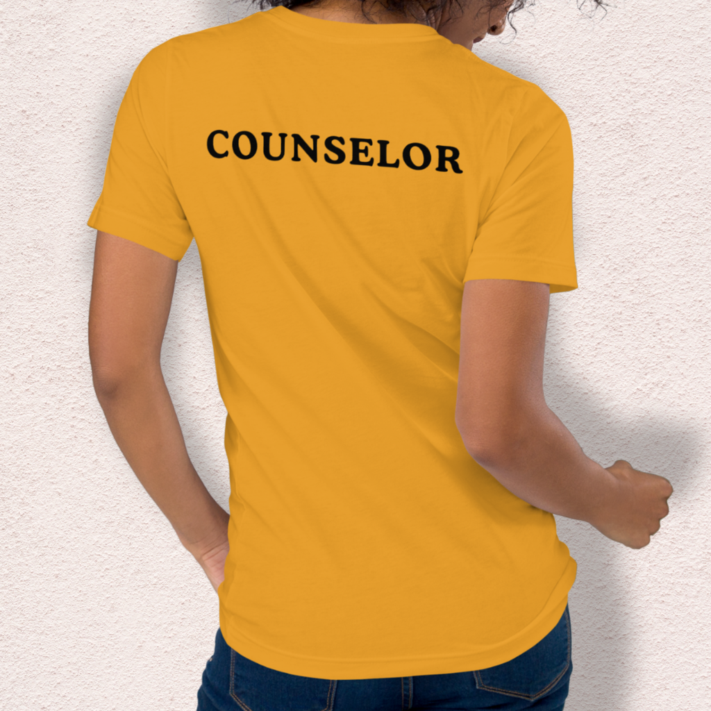 Camp Crystal Lake Counselor Tee | Unisex Horror Camp Front & Back Shirt