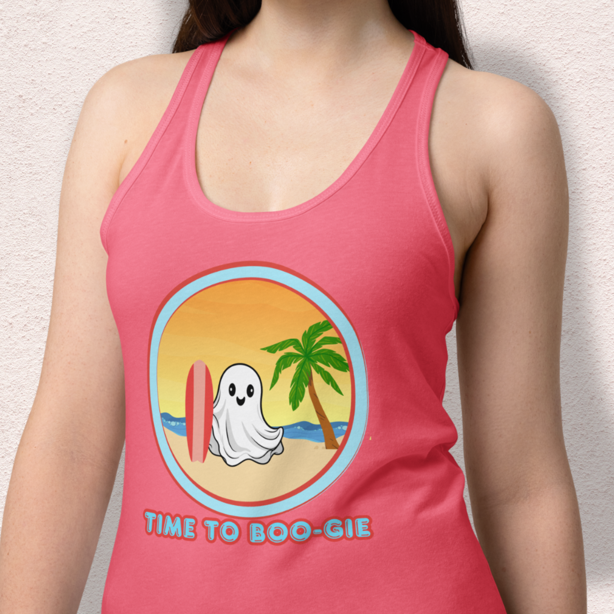 Time to Boo-gie Racerback Tank | Women’s Ghost Surf Summerween Top