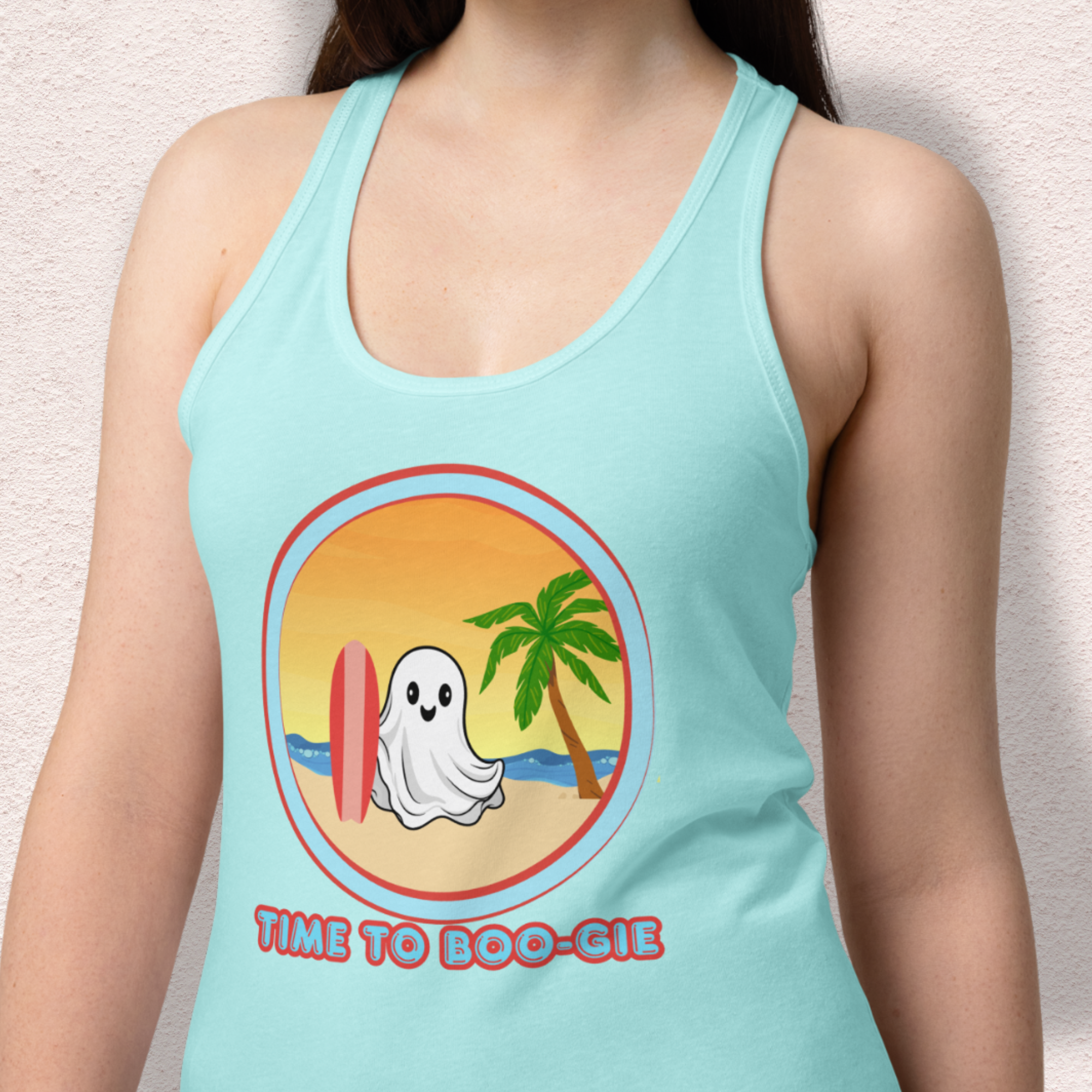 Time to Boo-gie Racerback Tank | Women’s Ghost Surf Summerween Top