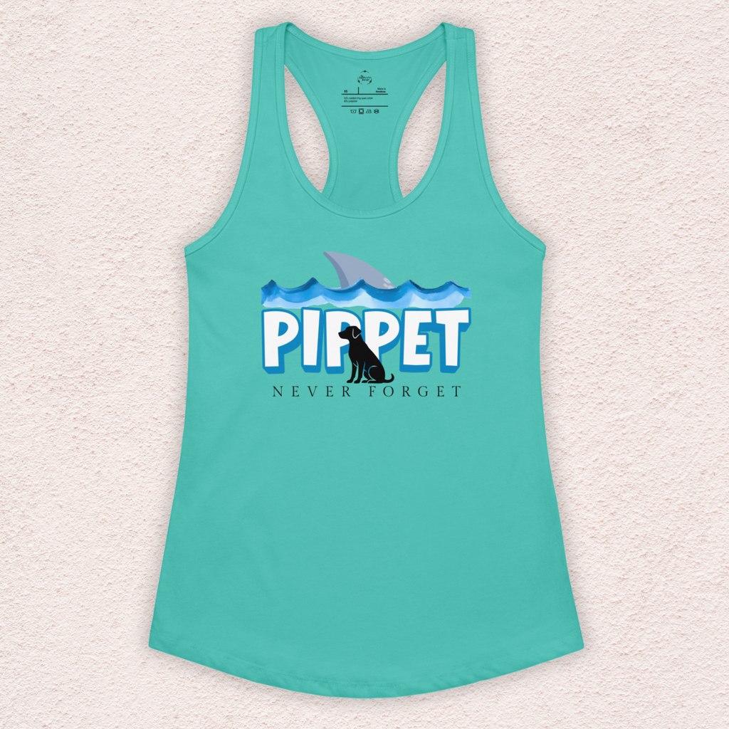 Pippet Never Forget Tank | Women’s Shark Horror Racerback