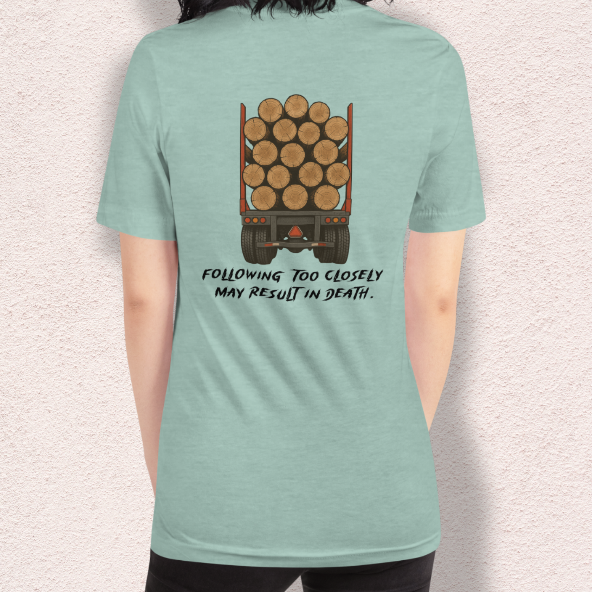 Following Too Closely Tee | Unisex Funny Horror Driving Graphic Shirt