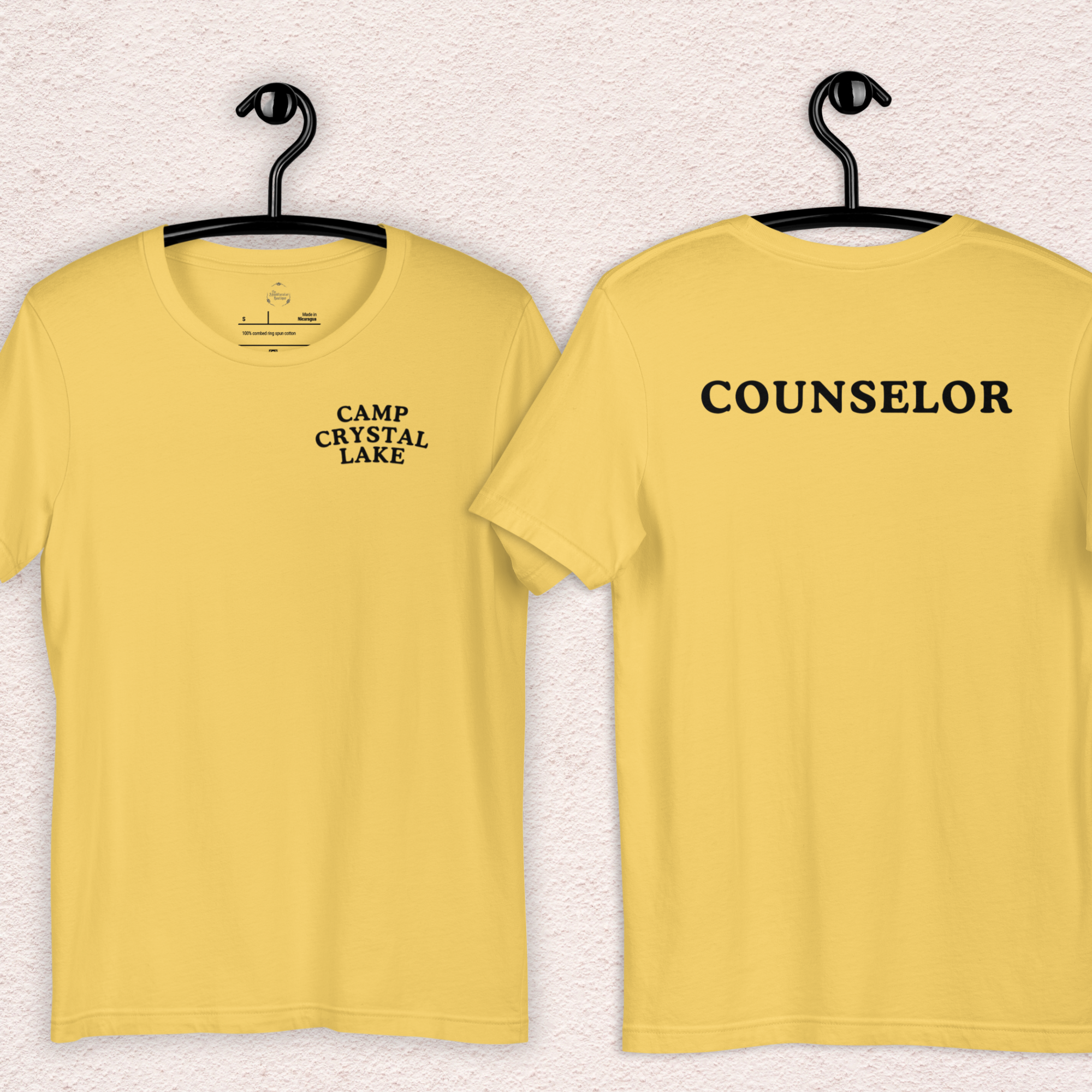 Camp Crystal Lake Counselor Tee | Unisex Horror Camp Front & Back Shirt