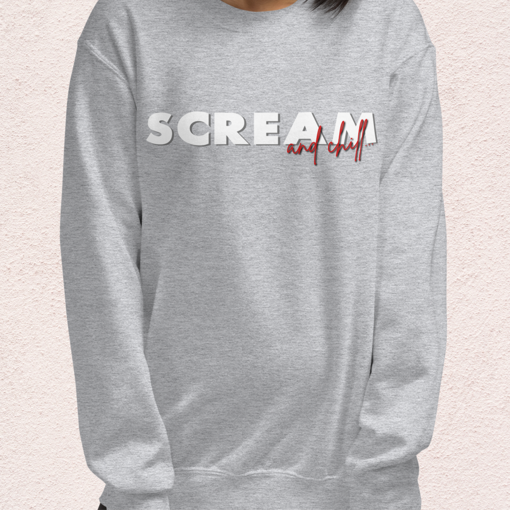 Final Girl and Chill Crewneck Sweatshirt | Cozy Slasher Loungewear
