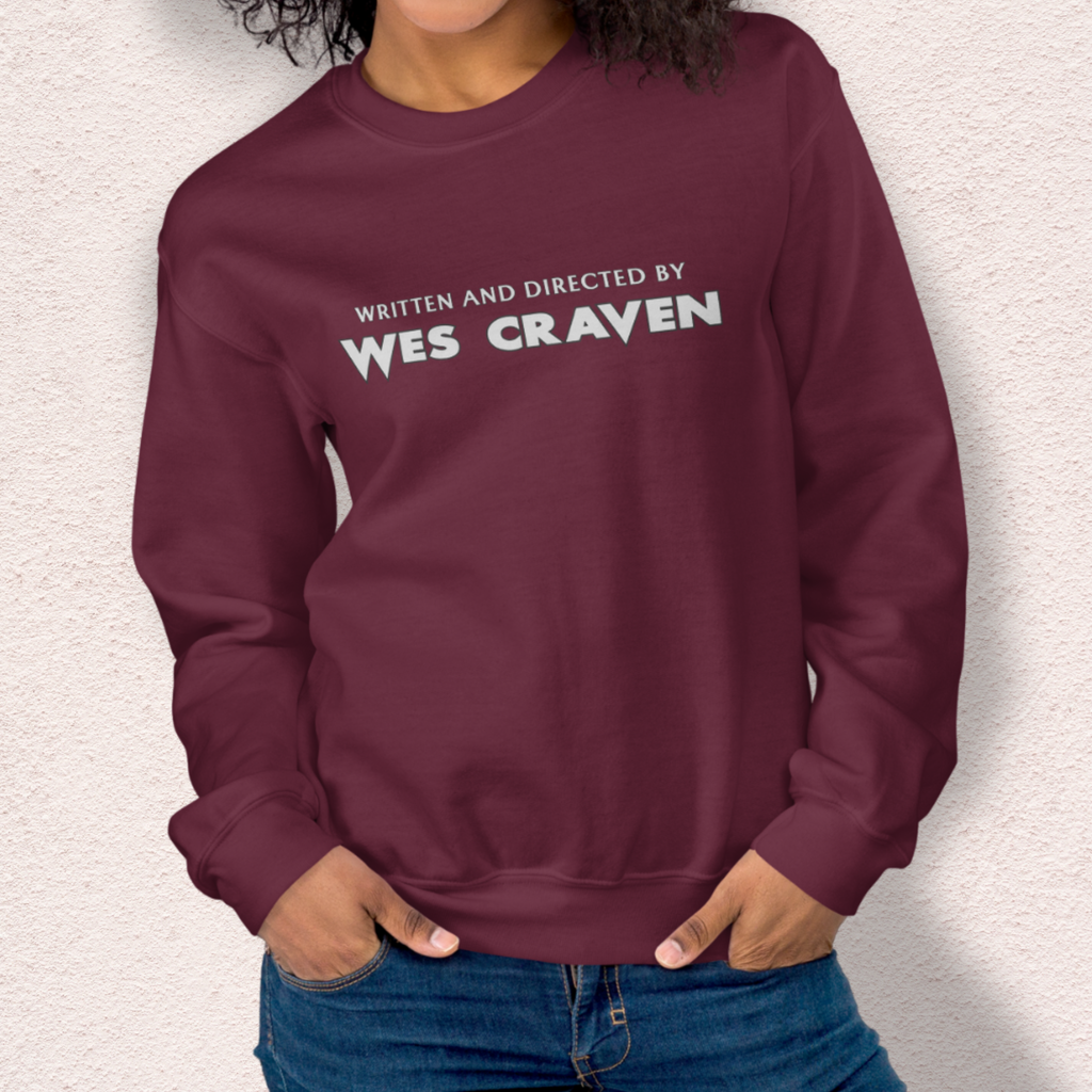 Written & Directed by Wes Craven Sweatshirt | Unisex Horror Film Lover Crewneck