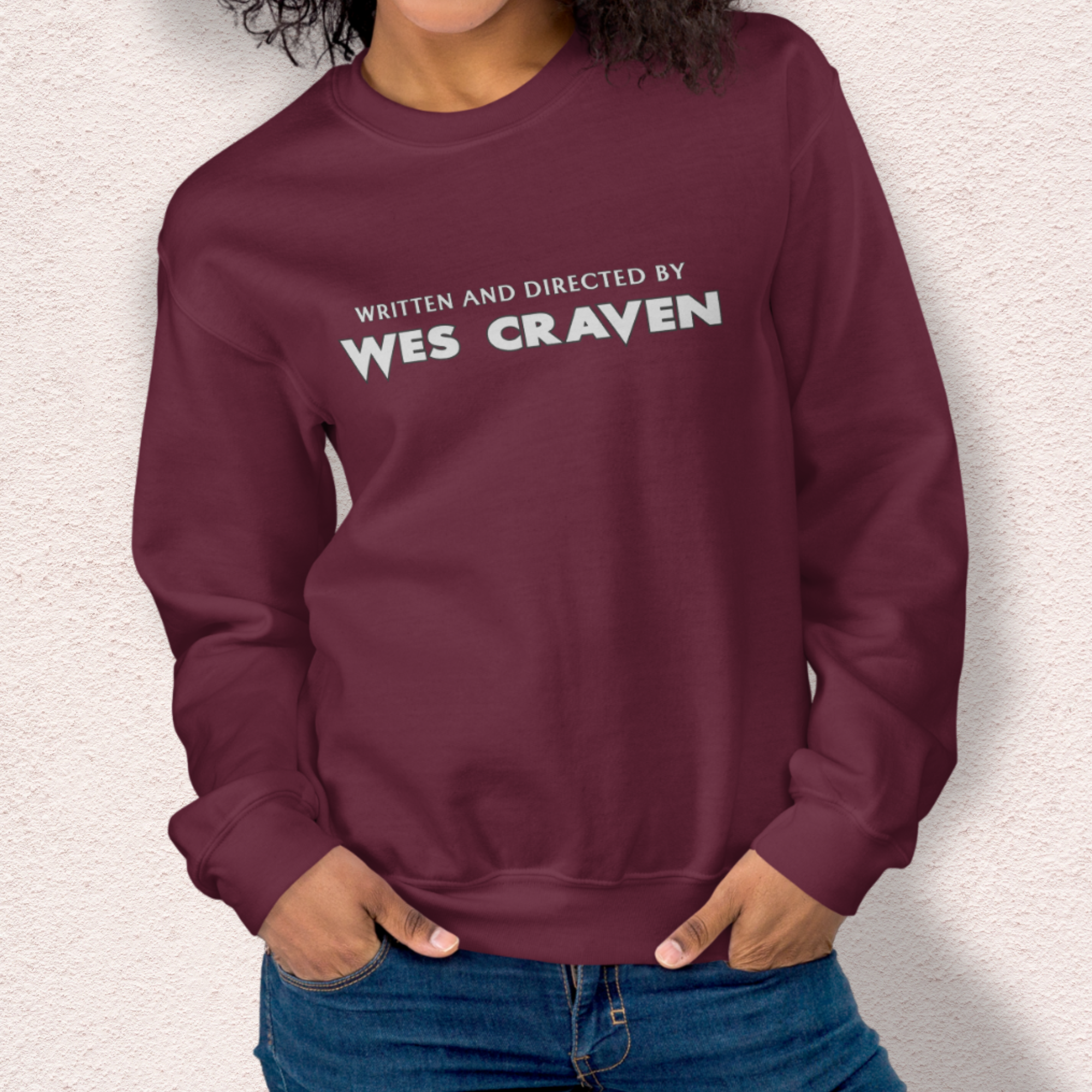 Written & Directed by Wes Craven Sweatshirt | Unisex Horror Film Lover Crewneck
