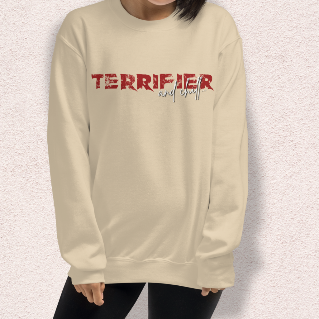 Clown Horror and Chill Crewneck Sweatshirt | Cozy Slasher Loungewear