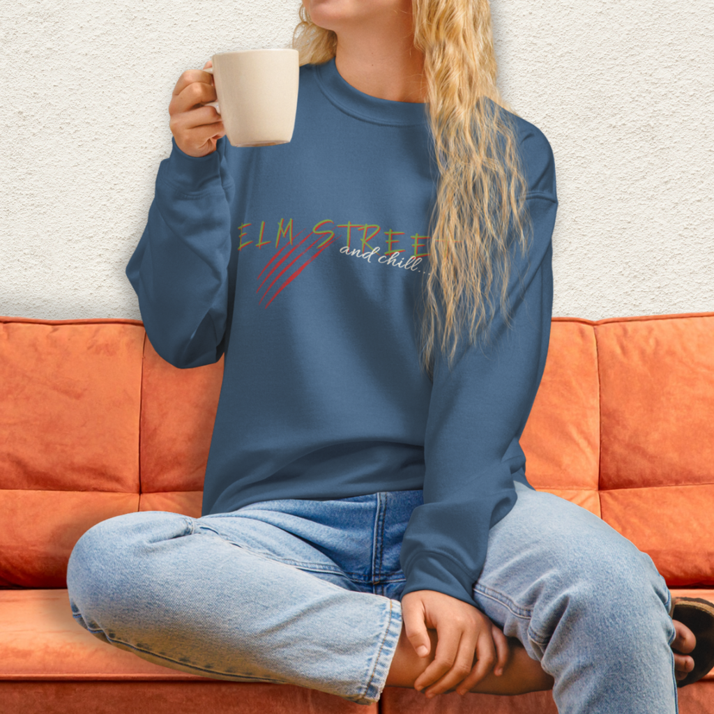 Elm Street and Chill Crewneck | Cozy Horror Movie Sweatshirt