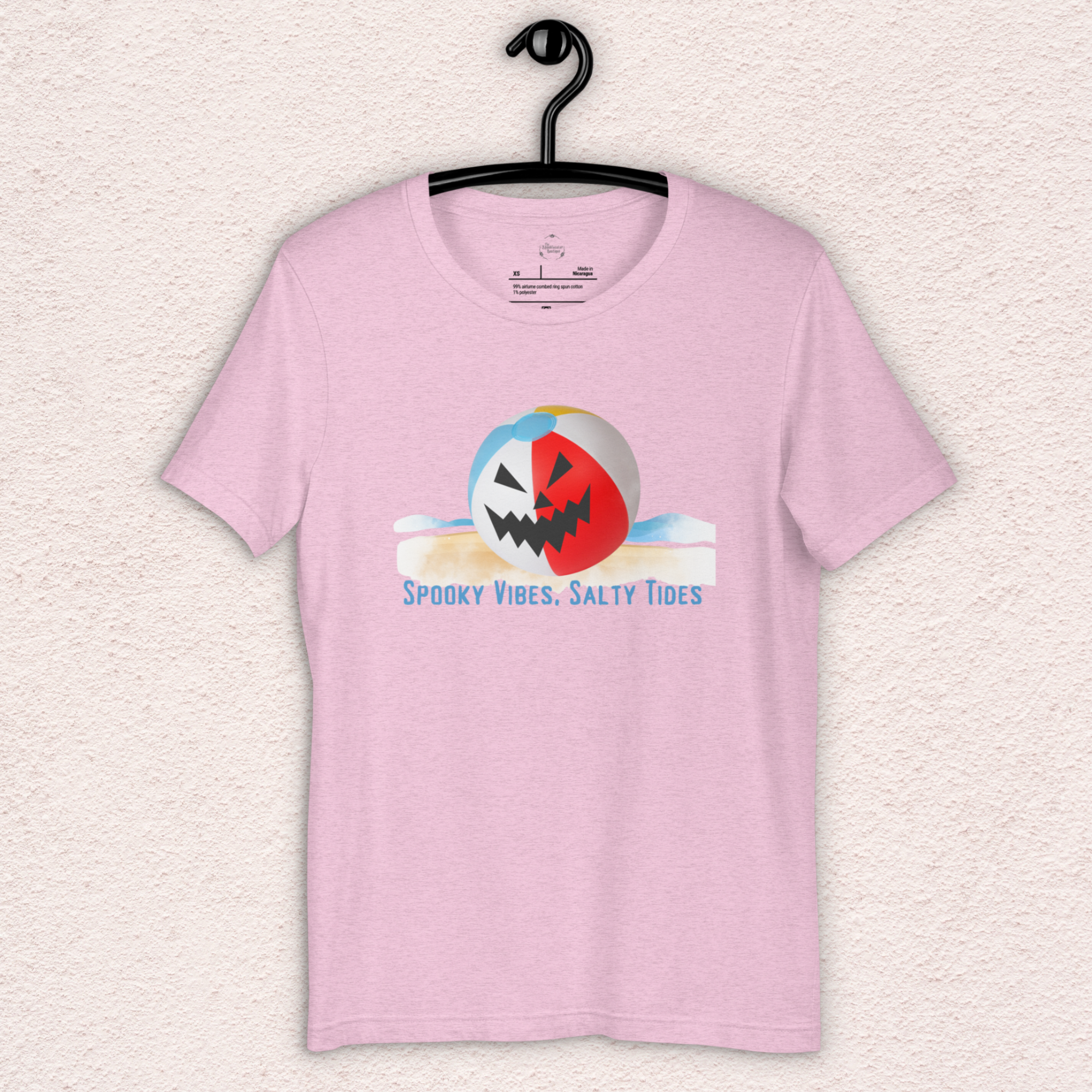 Spooky Vibes Salty Tides Tee | Unisex Spooky Beach Graphic Shirt