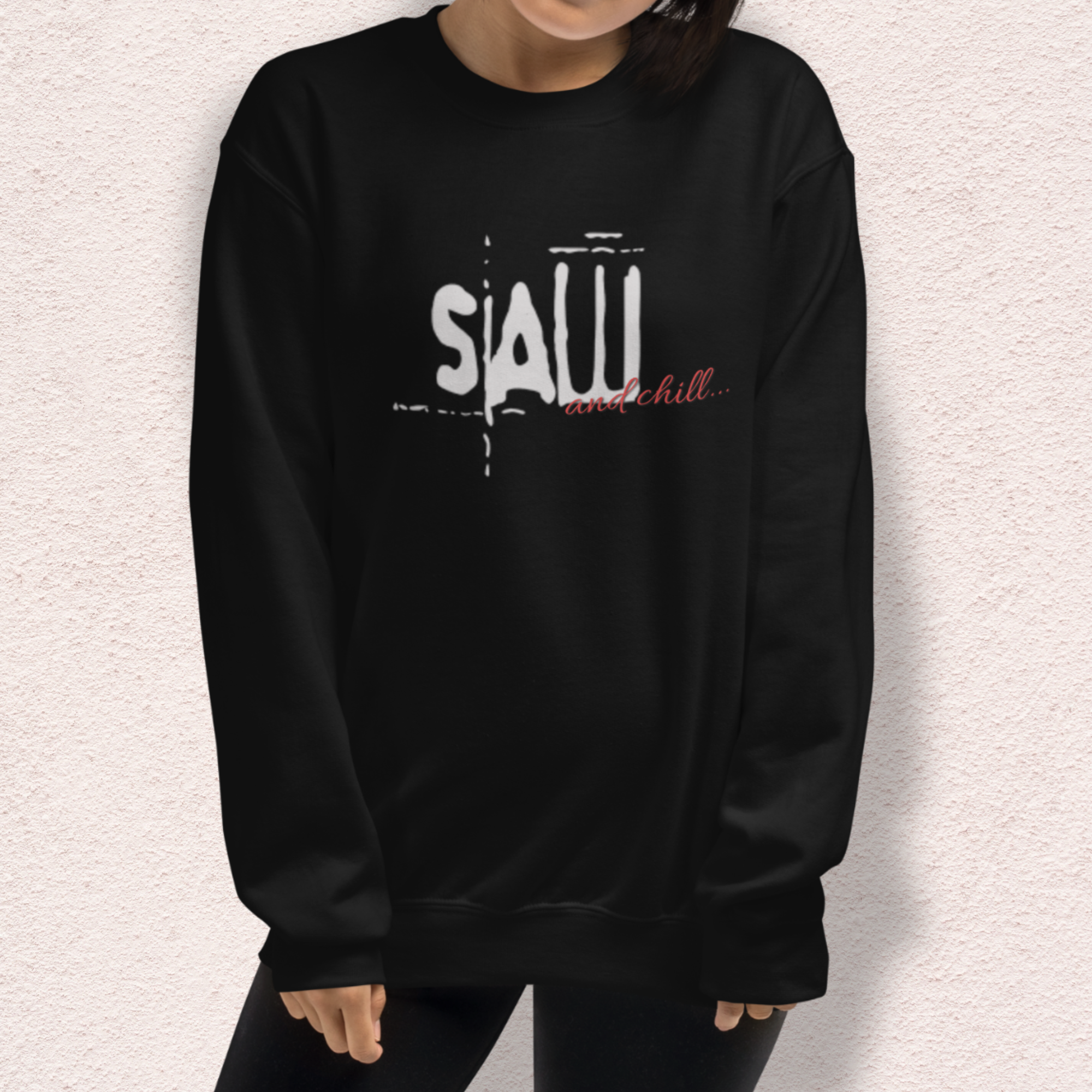 Saw & Chill Crewneck Sweatshirt | Cozy Slasher Loungewear