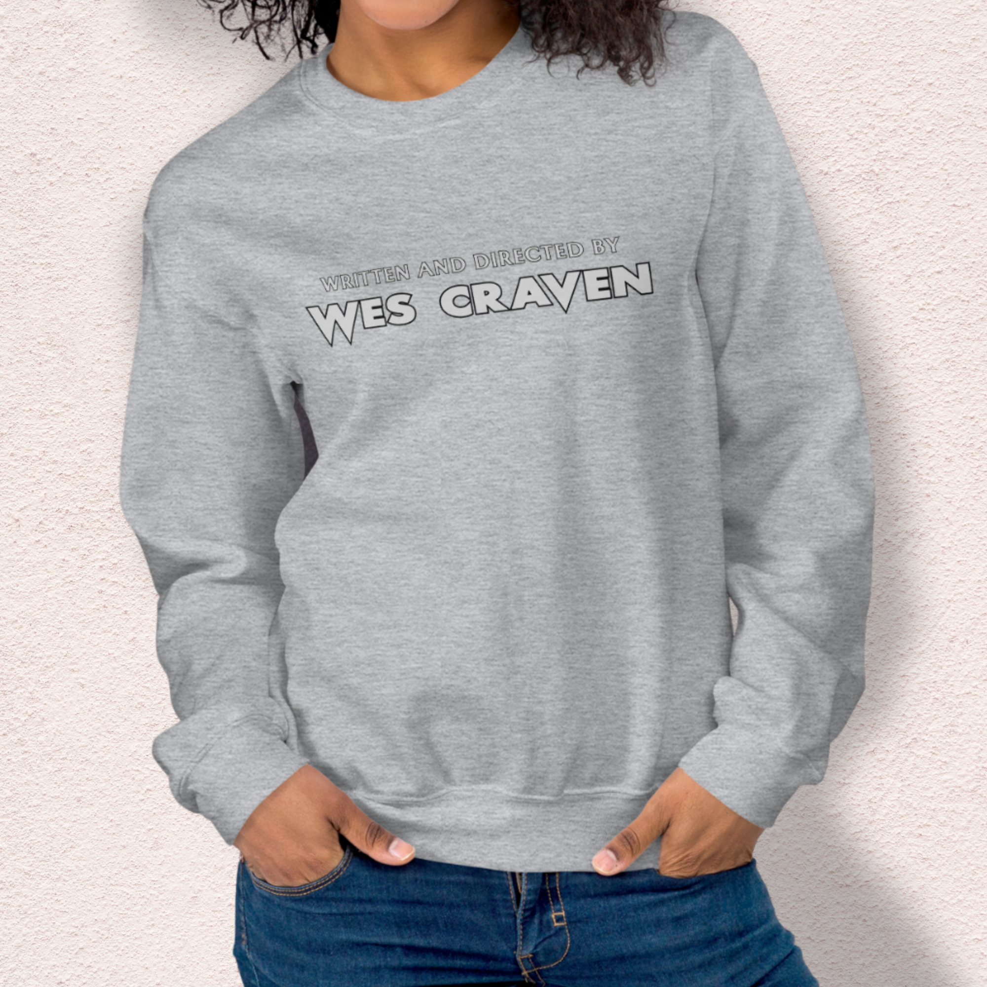 Written & Directed by Wes Craven Sweatshirt | Unisex Horror Film Lover Crewneck