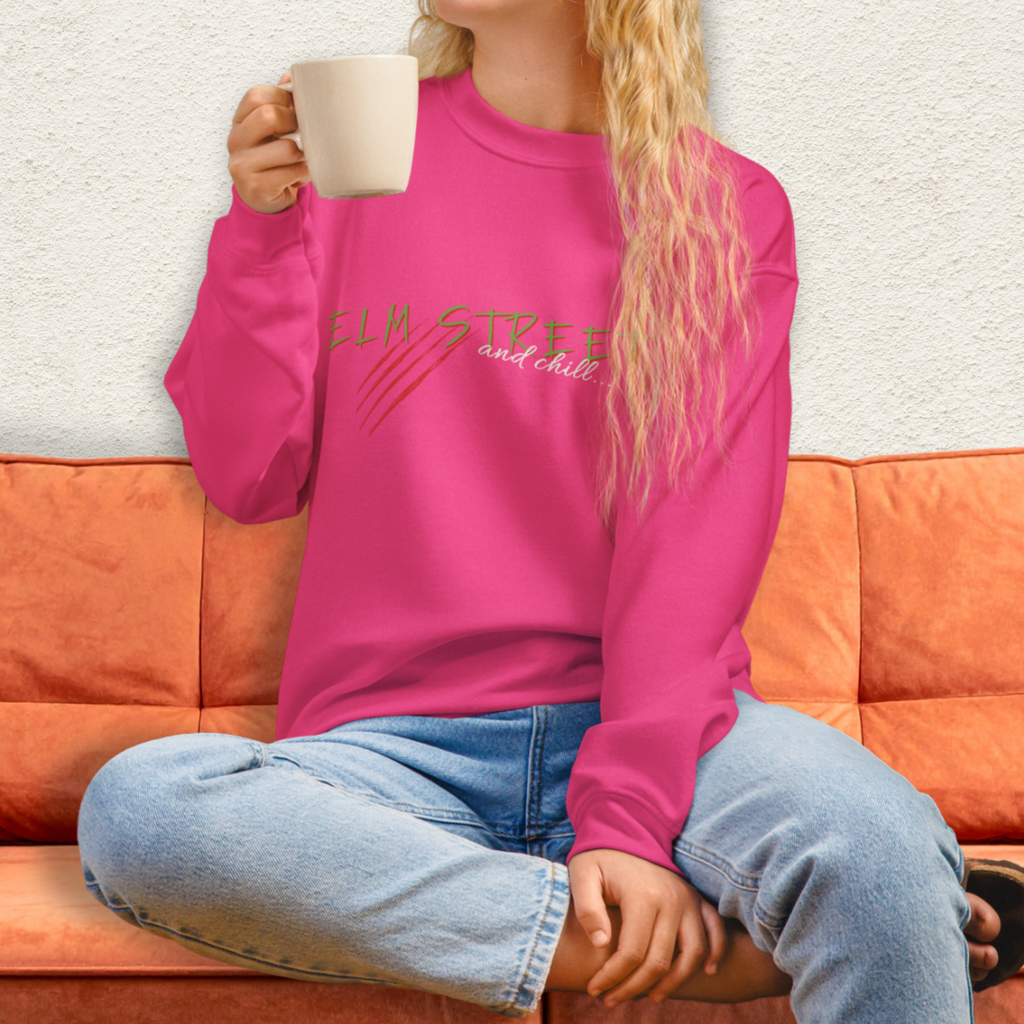 Elm Street and Chill Crewneck | Cozy Horror Movie Sweatshirt