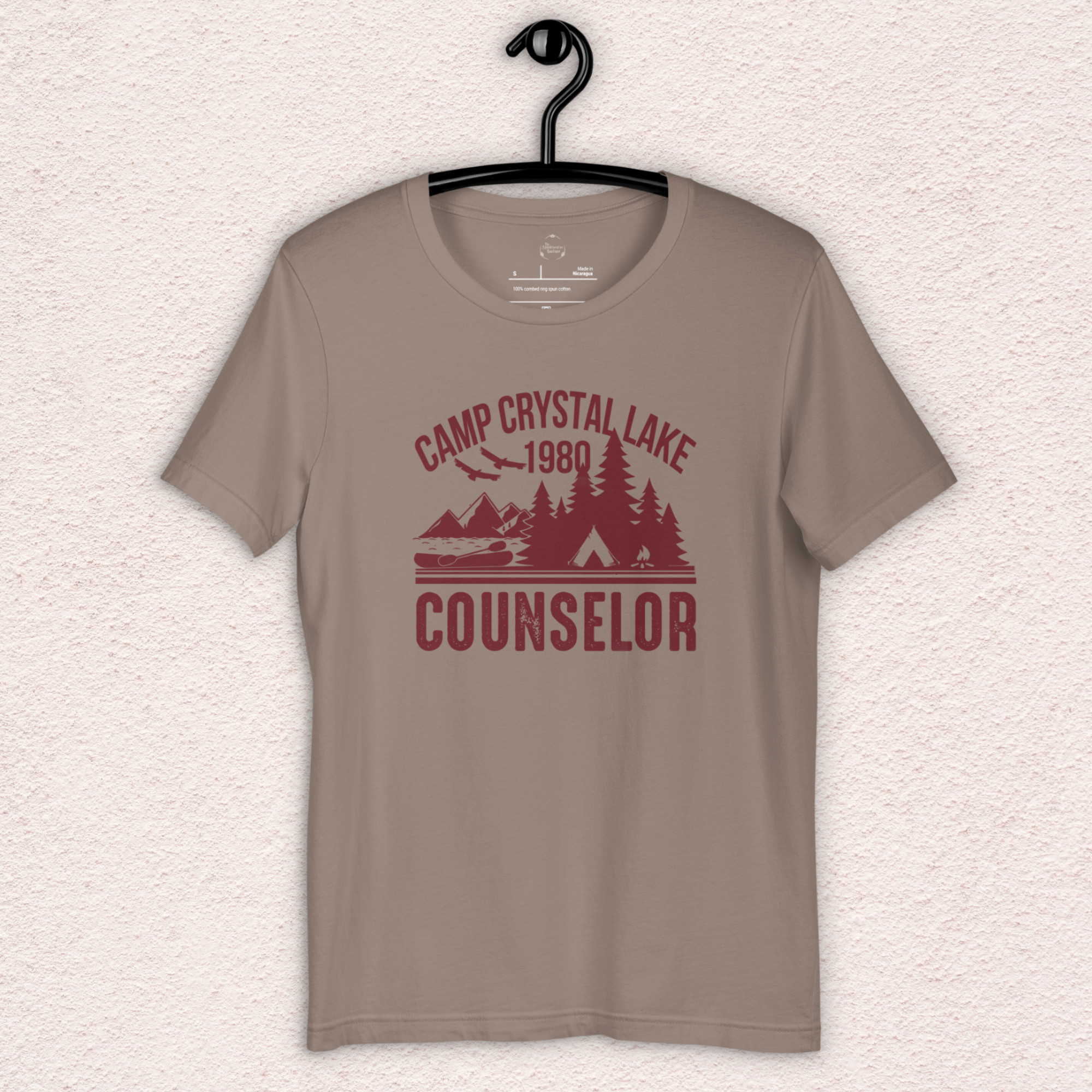 Camp Crystal Lake Tee | Unisex Vintage Summer Camp Horror Shirt (red ink)