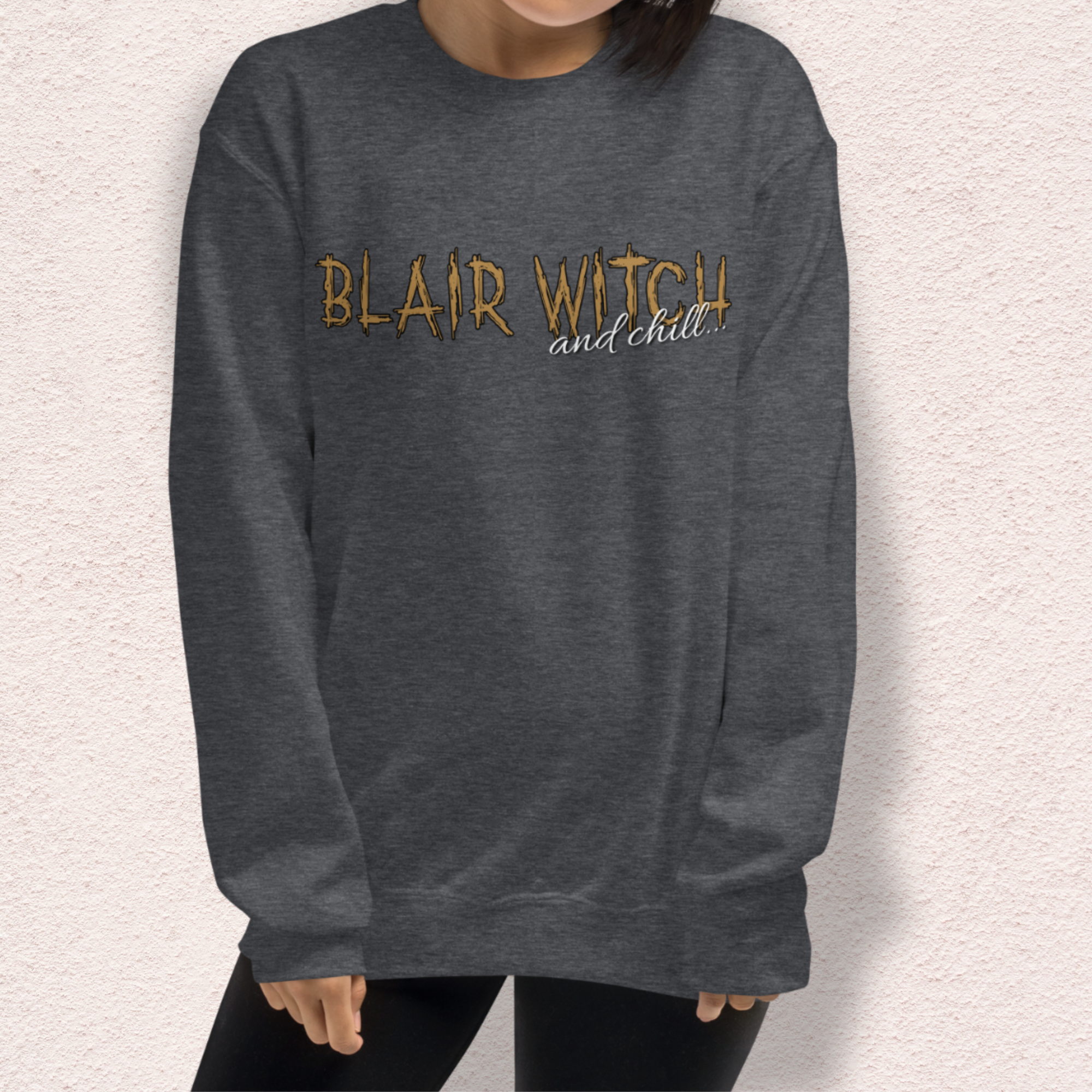 Found Footage and Chill Crewneck Sweatshirt | Cozy Horror Loungewear