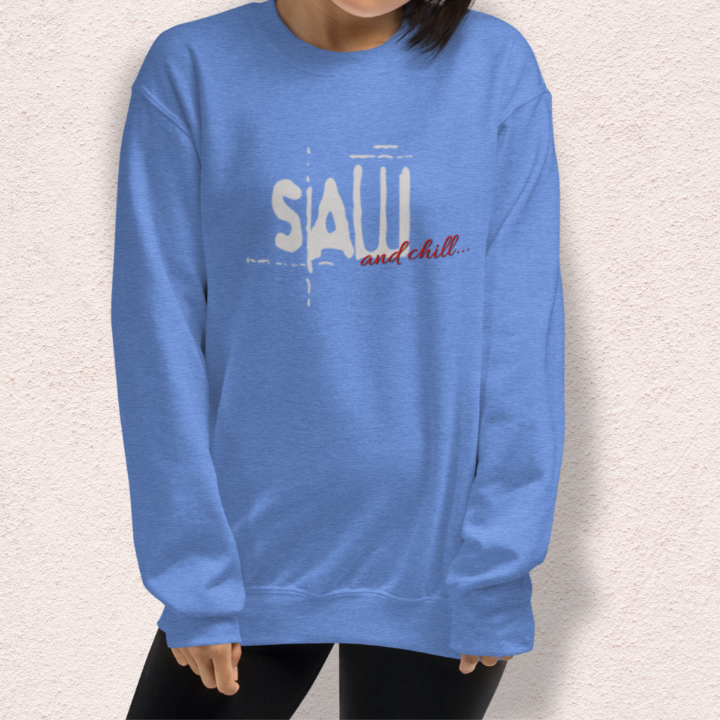Saw & Chill Crewneck Sweatshirt | Cozy Slasher Loungewear