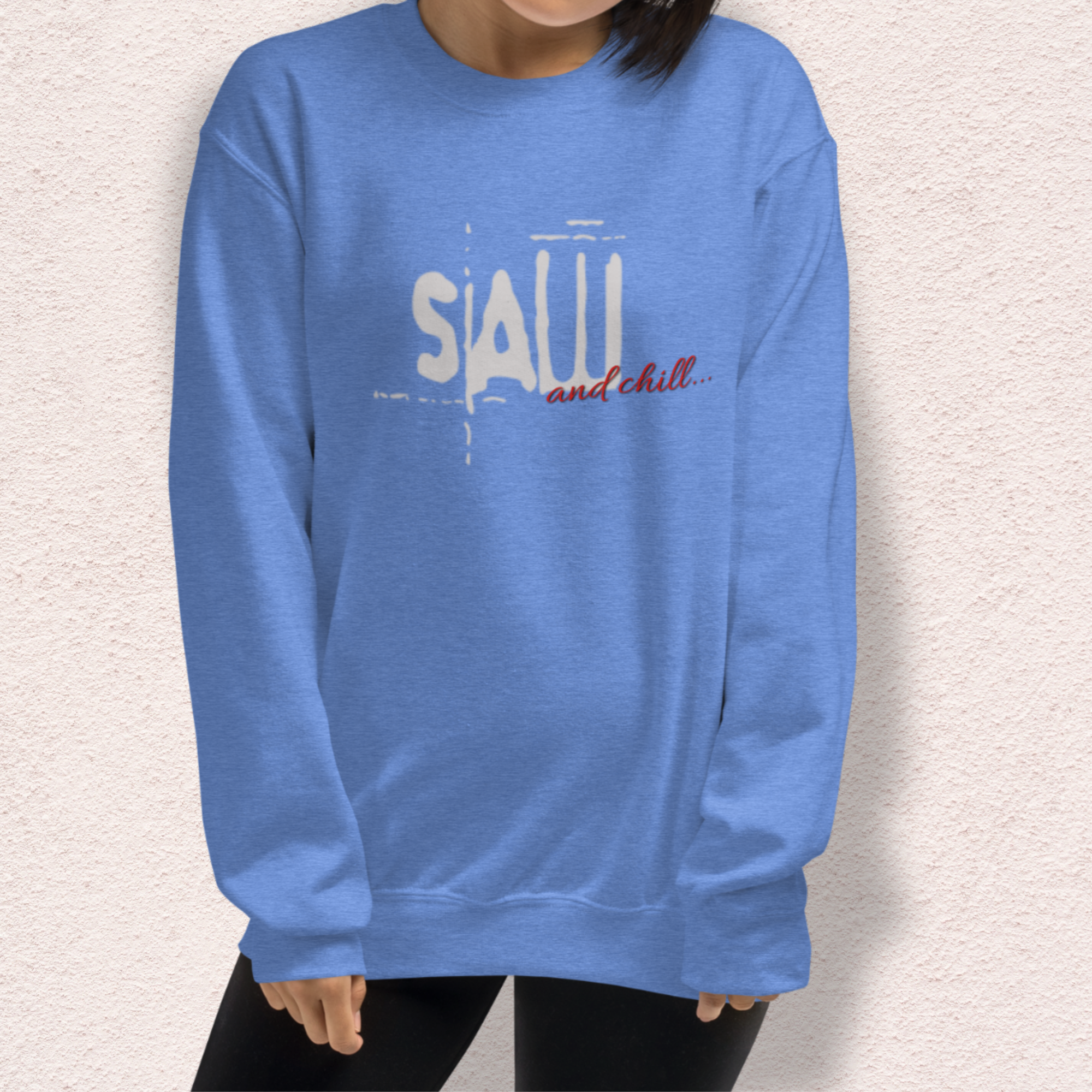 Saw & Chill Crewneck Sweatshirt | Cozy Slasher Loungewear