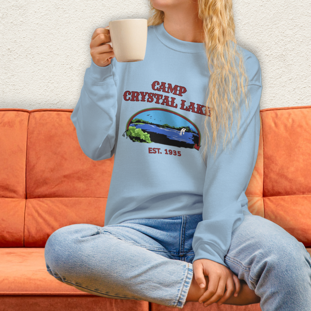 Vintage Camp Slasher Sweatshirt | Gildan Unisex Crewneck