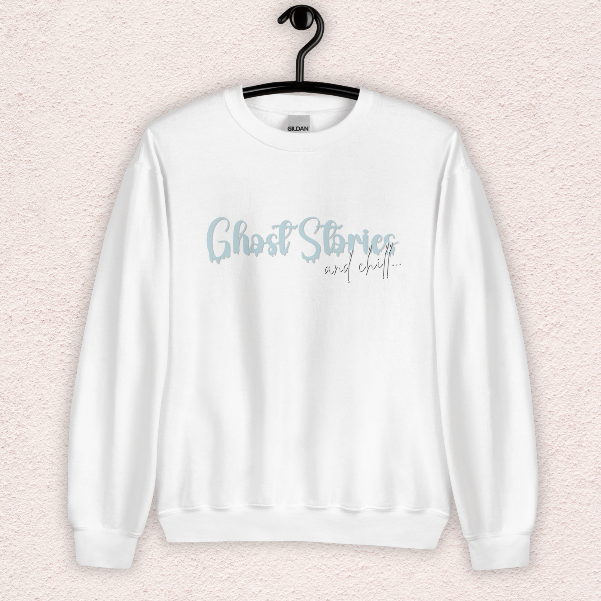 Ghost Stories & Chill Sweatshirt | Cozy Paranormal Horror Crewneck | Gildan Heavy Blend Spooky Sweatshirt