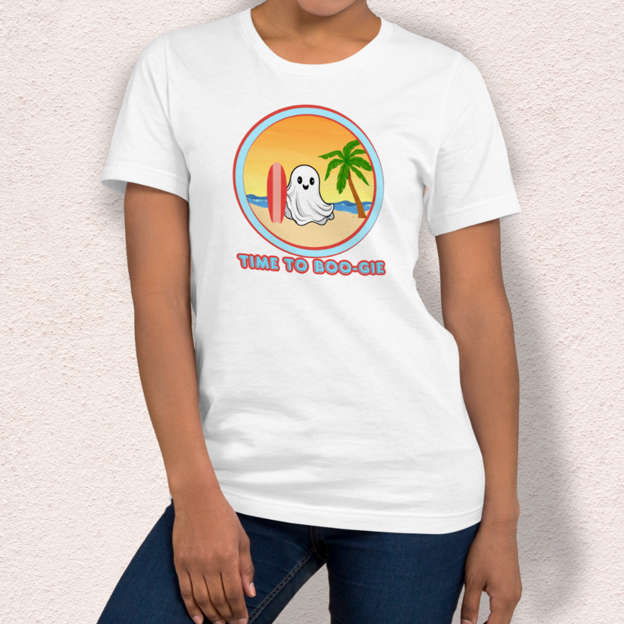 Time to Boo-gie Tee | Unisex Summerween Ghost Surf Graphic Shirt