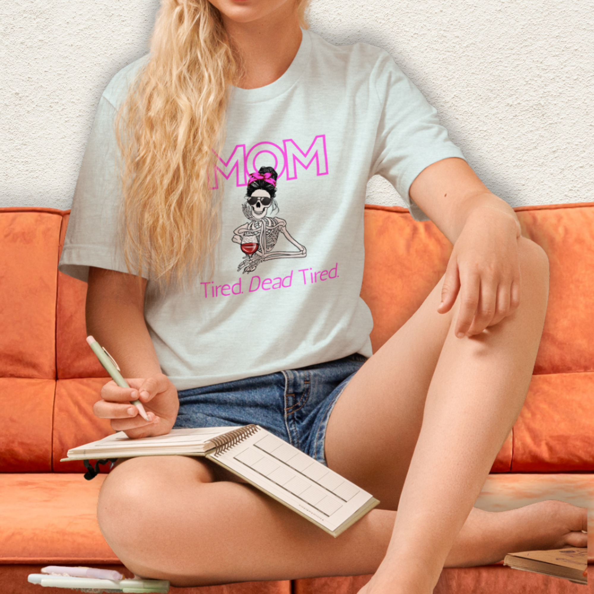 Mom. Tired. Dead Tired Tee | Bella Canvas Unisex Graphic Shirt