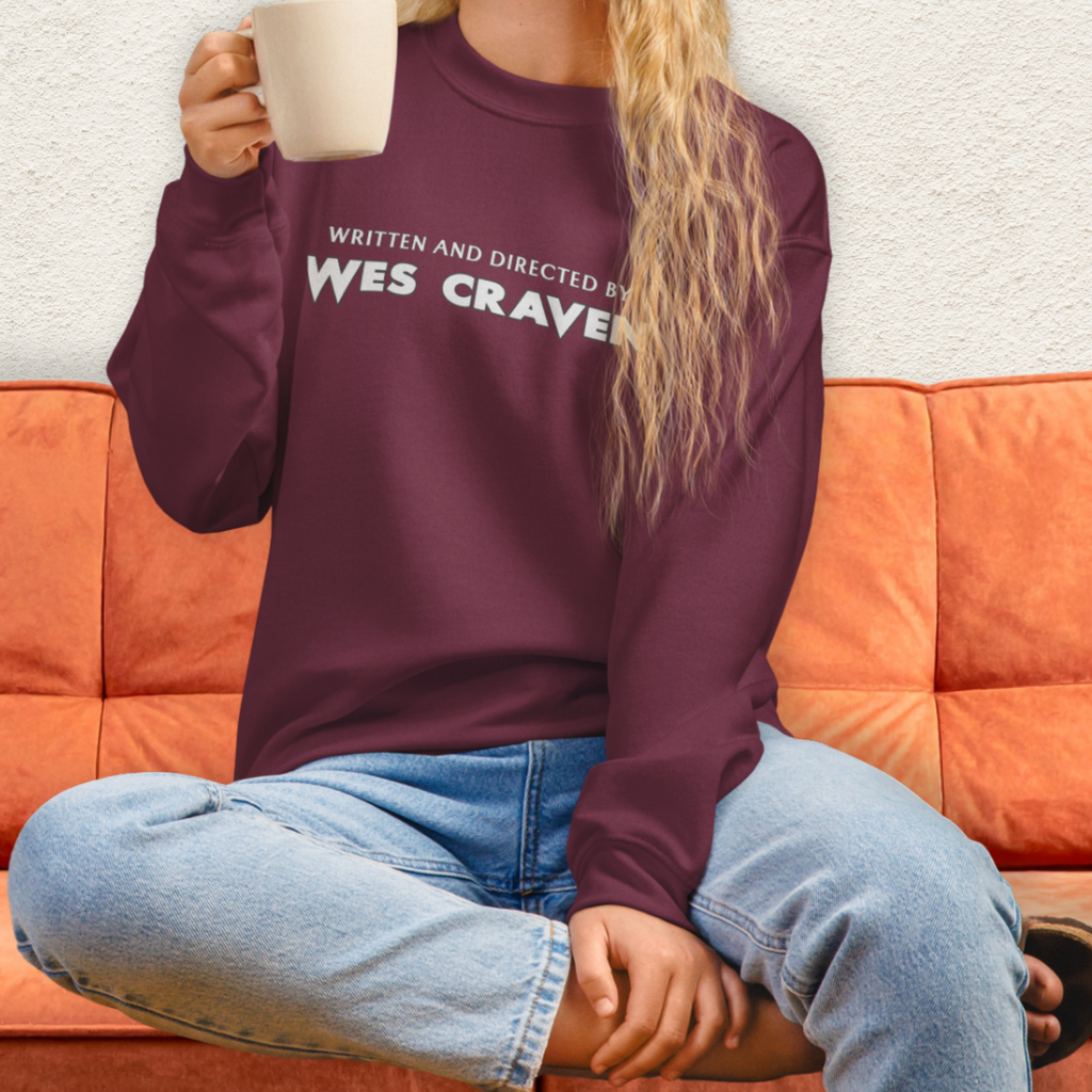 Written & Directed by Wes Craven Sweatshirt | Unisex Horror Film Lover Crewneck