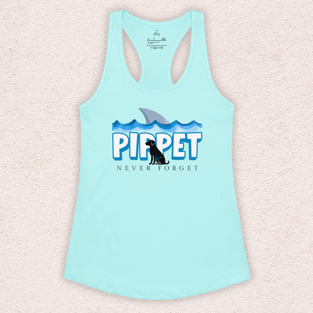 Pippet Never Forget Tank | Women’s Shark Horror Racerback