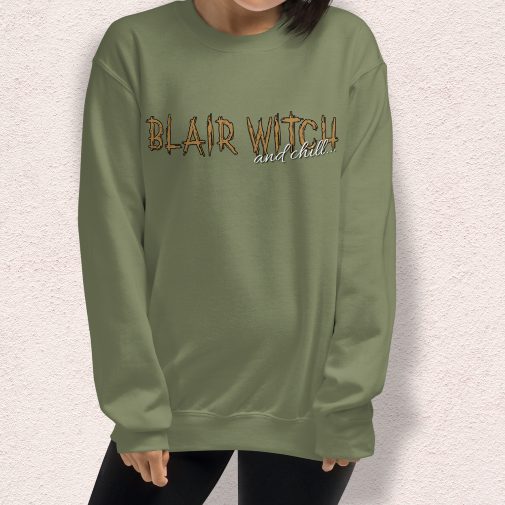 Found Footage and Chill Crewneck Sweatshirt | Cozy Horror Loungewear