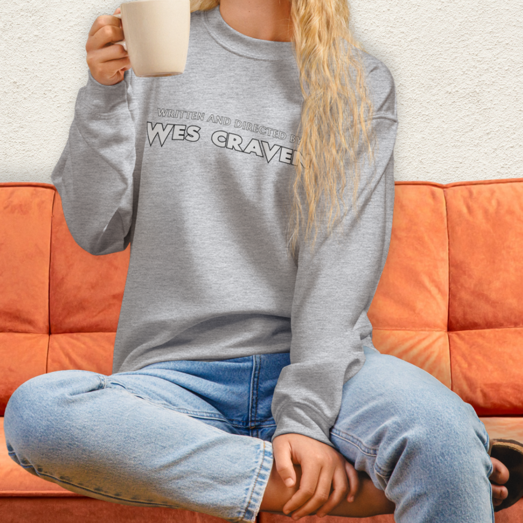 Written & Directed by Wes Craven Sweatshirt | Unisex Horror Film Lover Crewneck