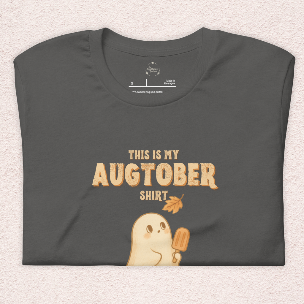 This Is My Augtober Shirt Tee | Unisex Ghost Fall Graphic Shirt