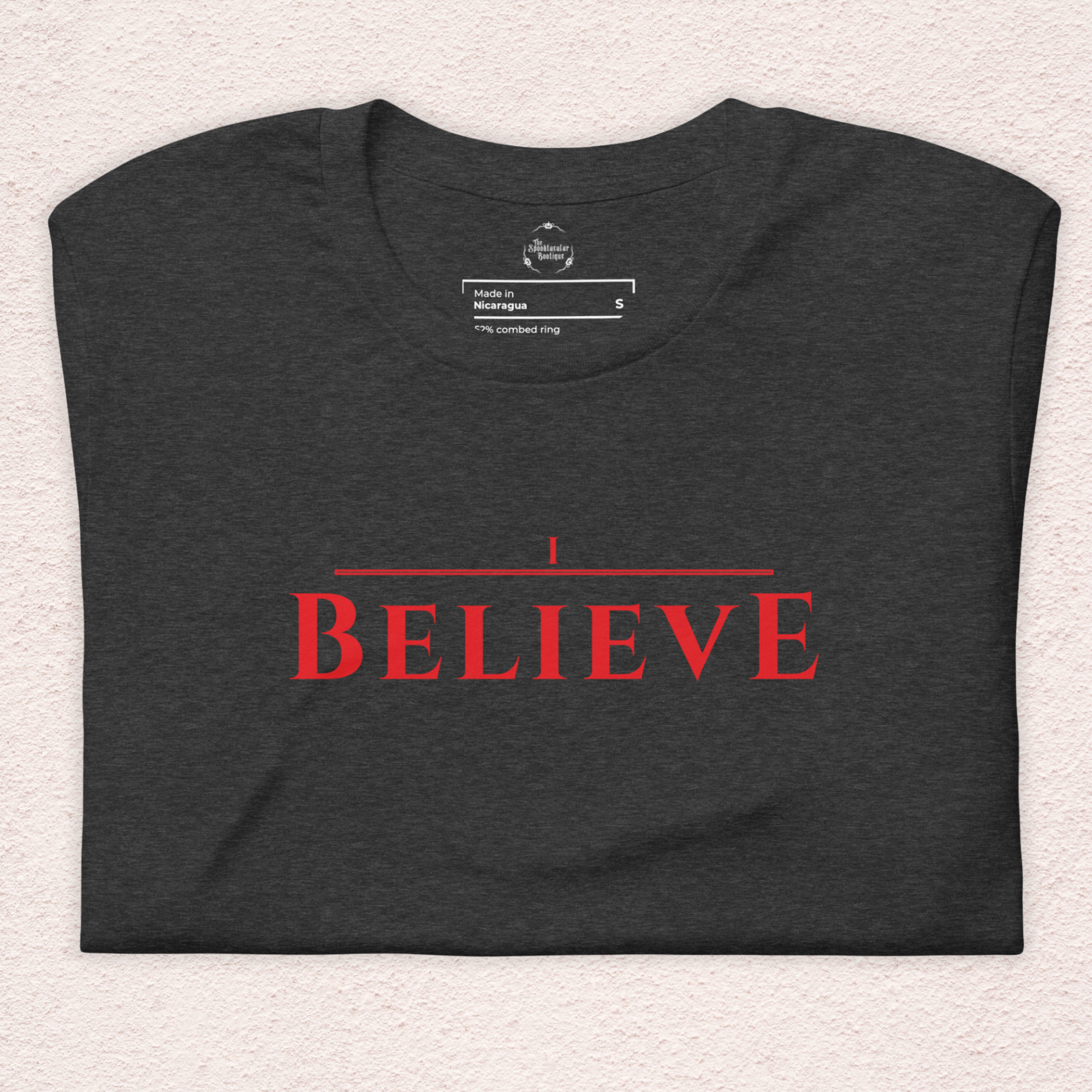“I Believe” Upside Down Girl Survival Tee | Retro 80s Sci-Fi Inspired Graphic T-Shirt