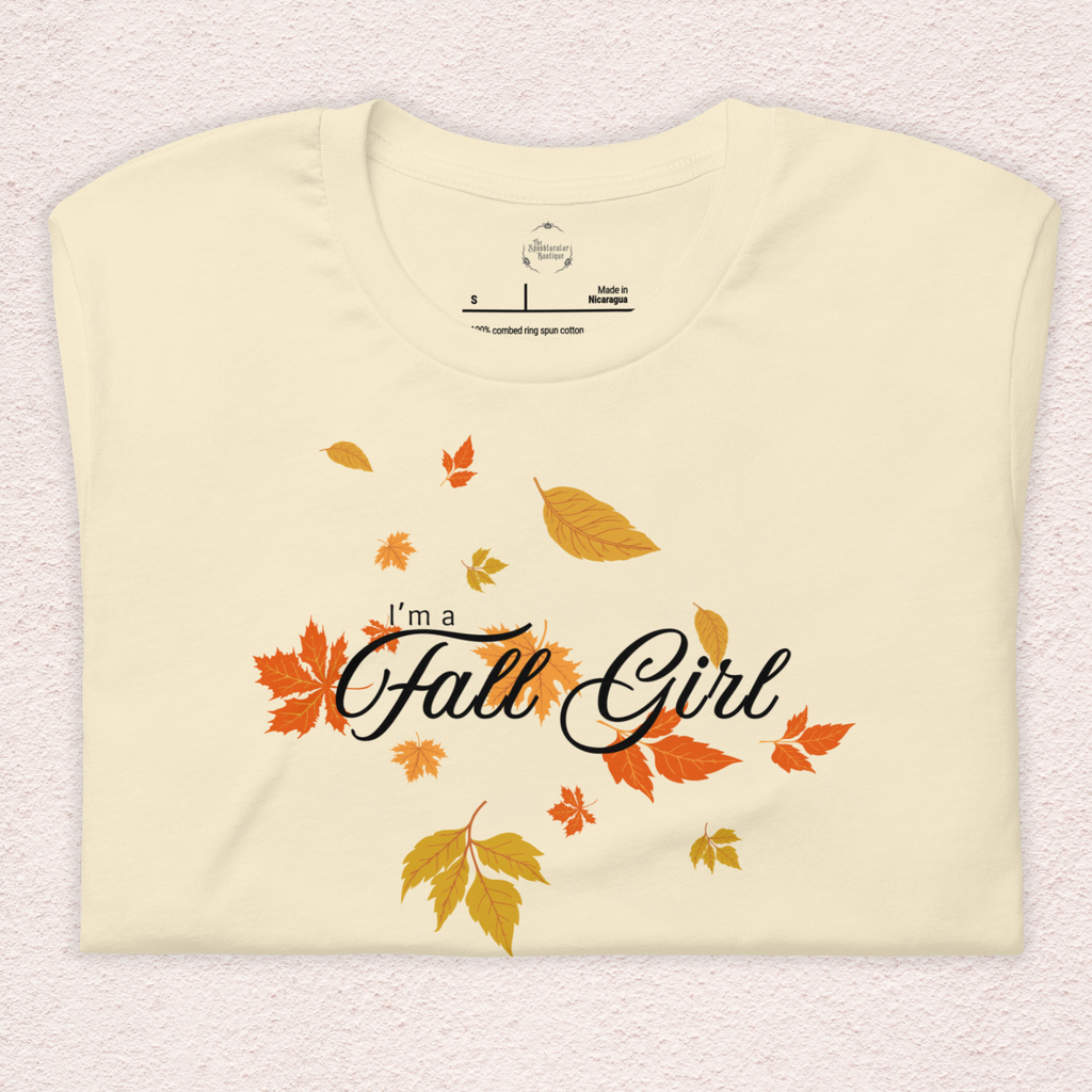 Fall Girl Tee | Unisex Cute Autumn Leaves Graphic Shirt