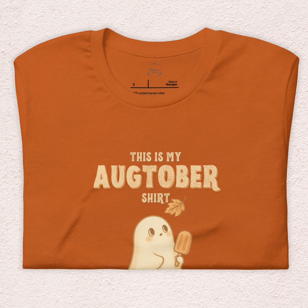 This Is My Augtober Shirt Tee | Unisex Ghost Fall Graphic Shirt