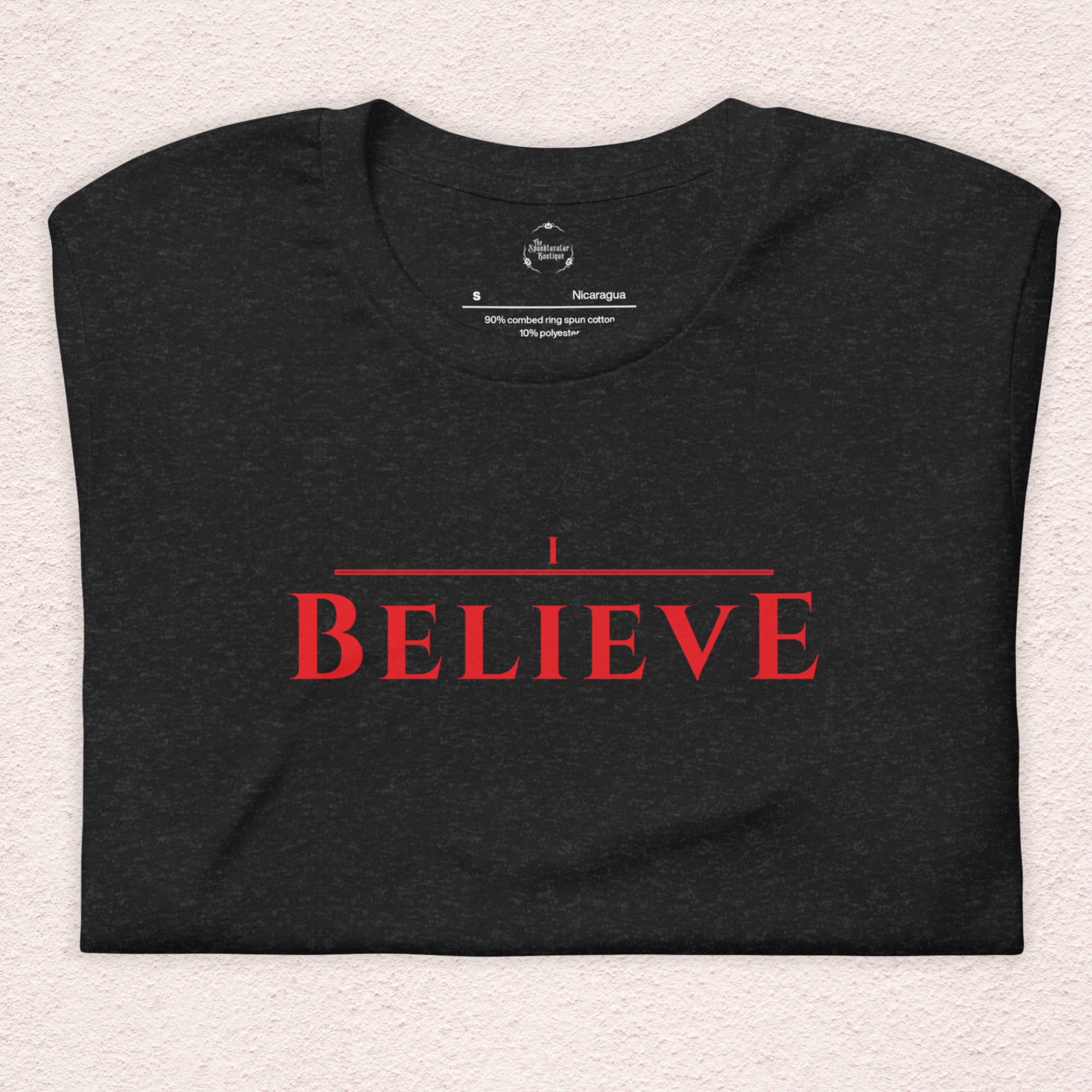 “I Believe” Upside Down Girl Survival Tee | Retro 80s Sci-Fi Inspired Graphic T-Shirt