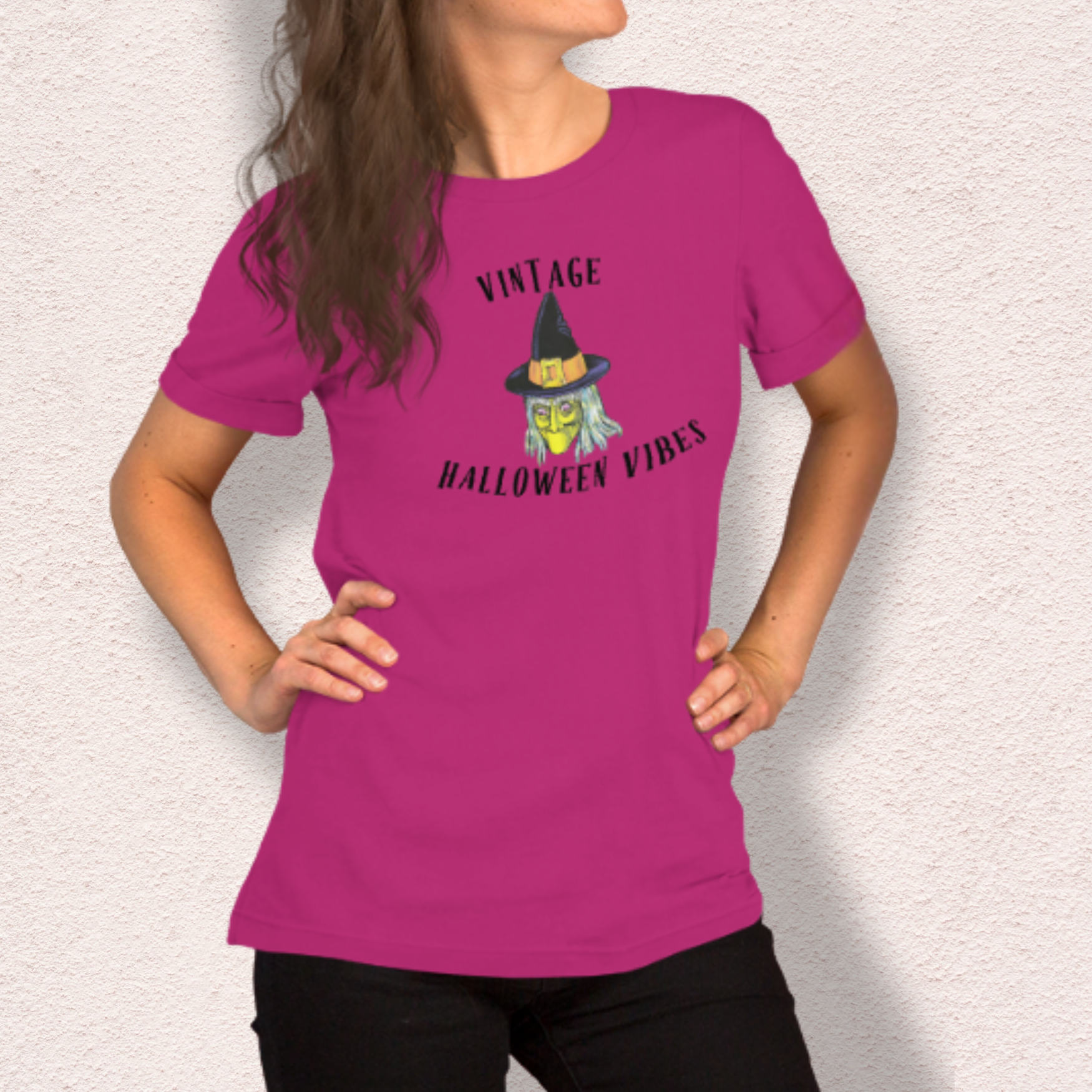 Vintage Halloween Vibes Graphic Shirt | Bella Canvas Unisex Tee