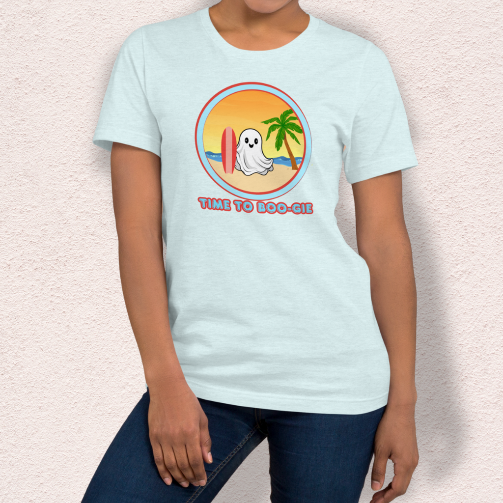 Time to Boo-gie Tee | Unisex Summerween Ghost Surf Graphic Shirt