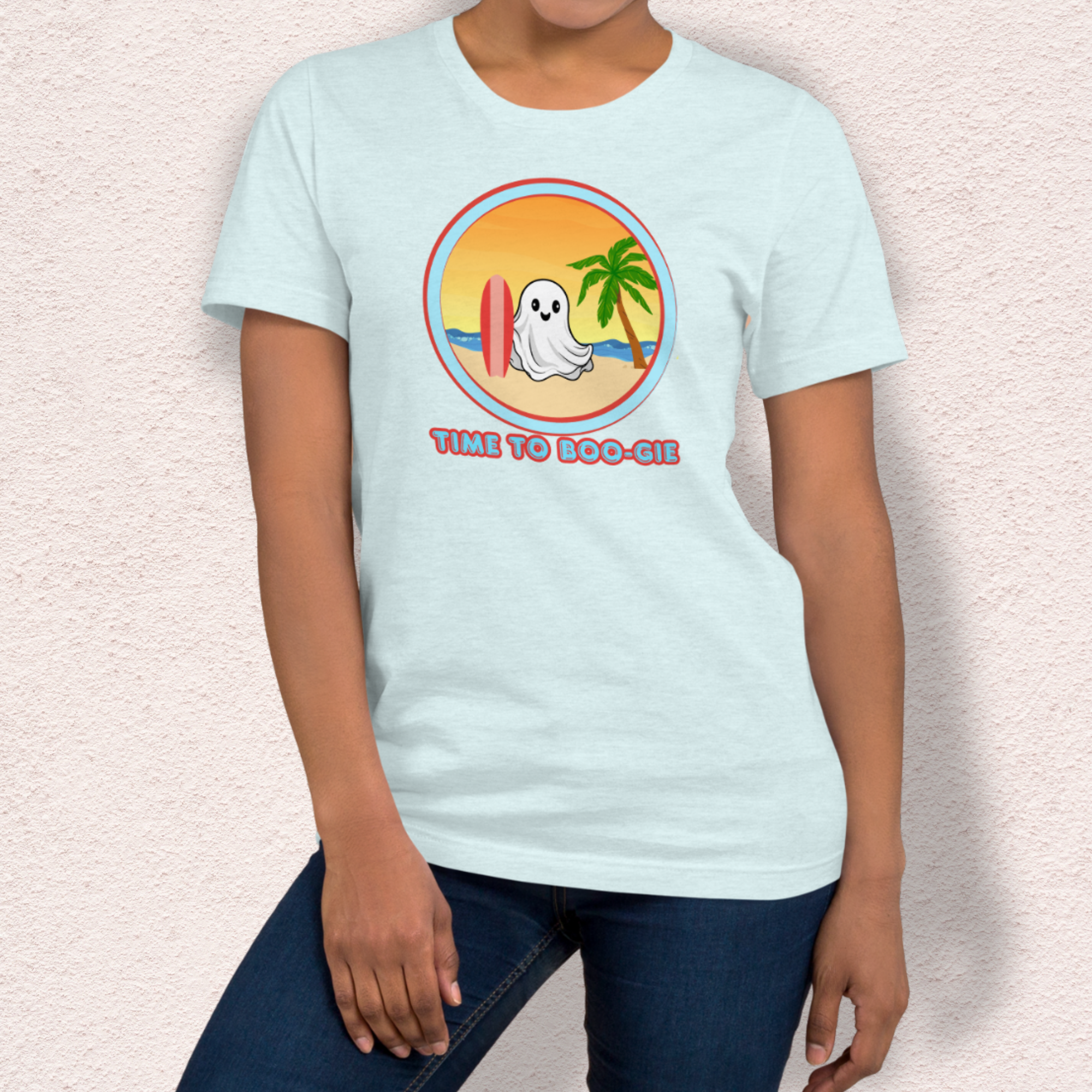 Time to Boo-gie Tee | Unisex Summerween Ghost Surf Graphic Shirt