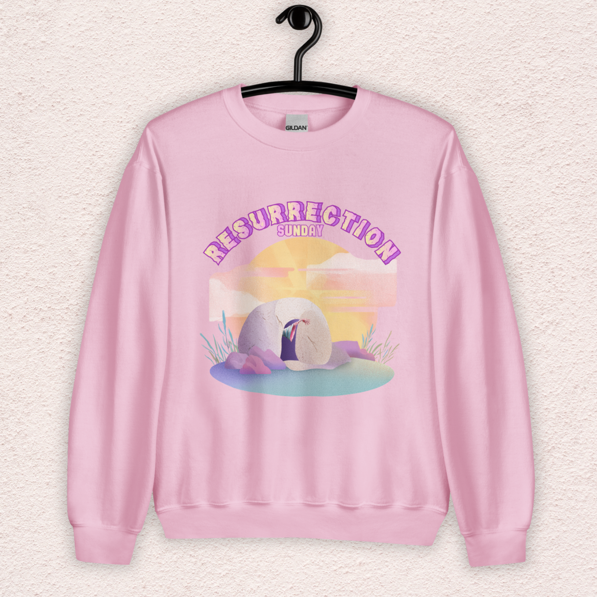 Resurrection Sunday Sweatshirt | Christian Easter Zombie Tomb Graphic | Funny Faith Easter Crewneck | Spooky Resurrection Sweatshirt