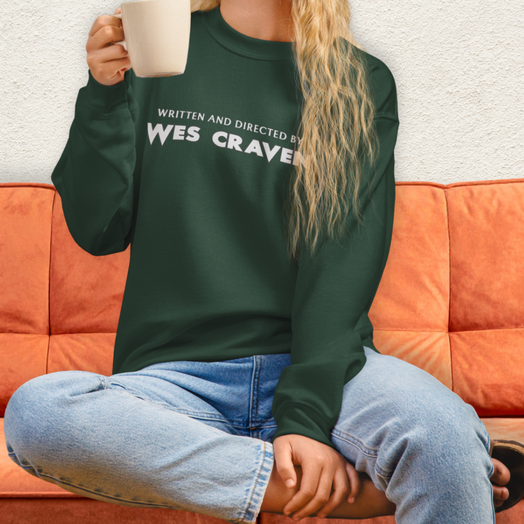 Written & Directed by Wes Craven Sweatshirt | Unisex Horror Film Lover Crewneck