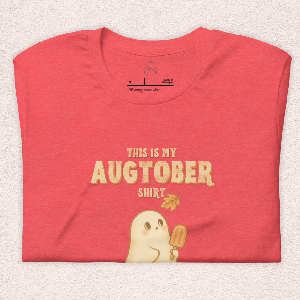 This Is My Augtober Shirt Tee | Unisex Ghost Fall Graphic Shirt