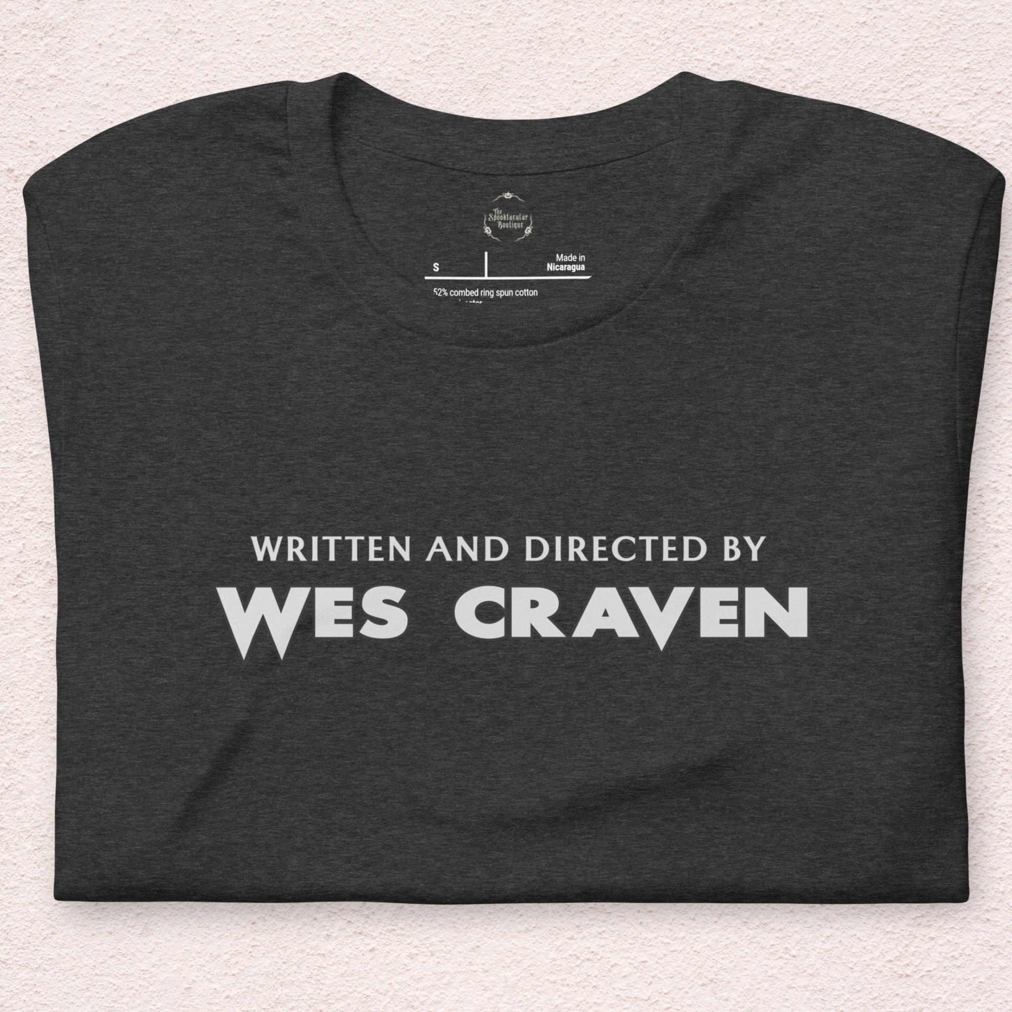 Written & Directed by Wes Craven Tee | Unisex Horror Film Lover Shirt