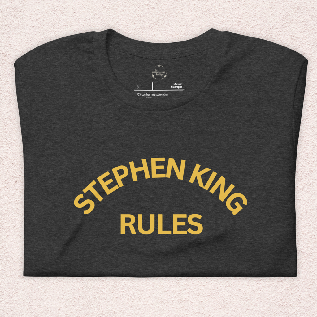Stephen King Rules Tee | Unisex Horror Book Lover Graphic Shirt