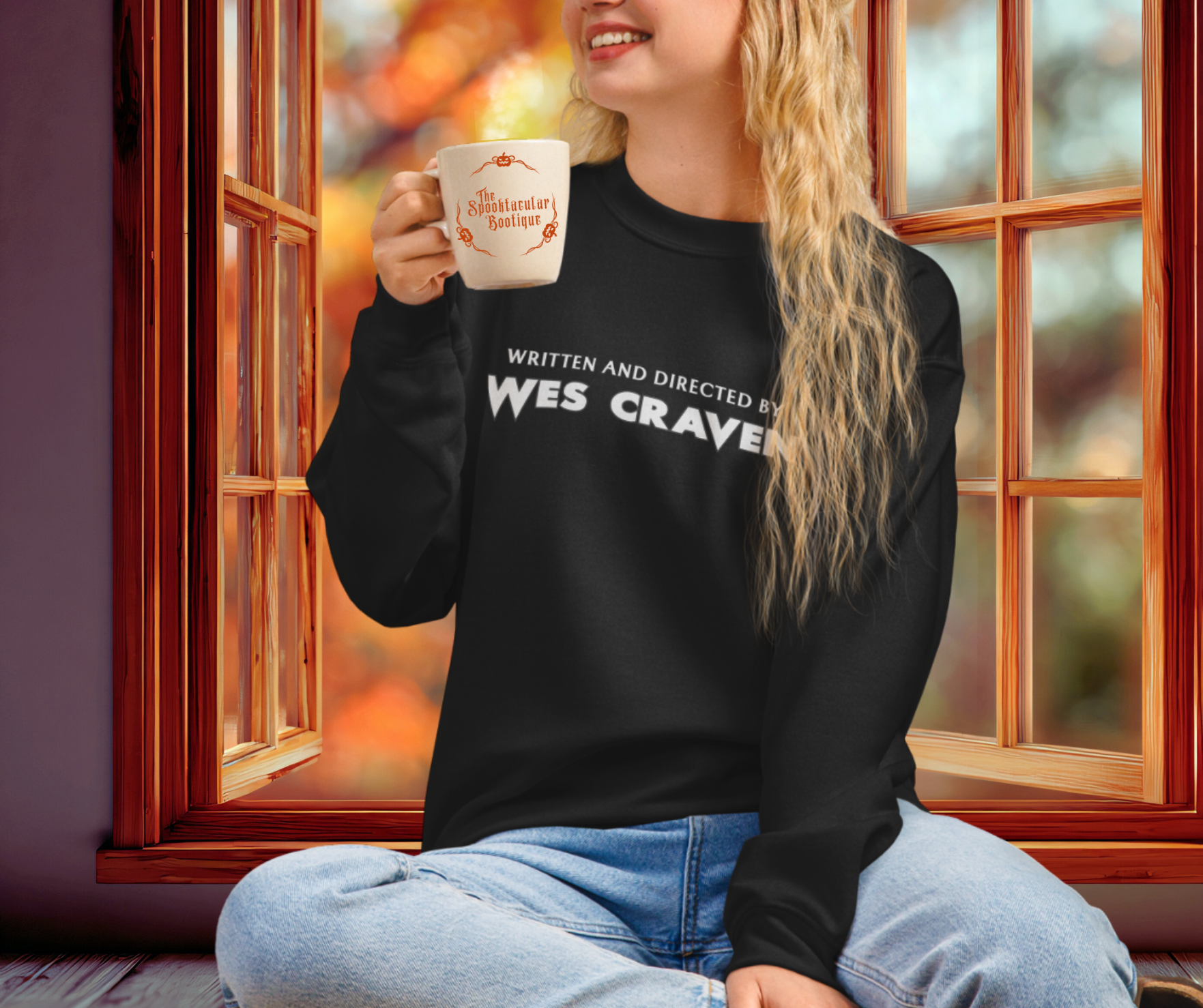 Written & Directed by Wes Craven Sweatshirt | Unisex Horror Film Lover Crewneck